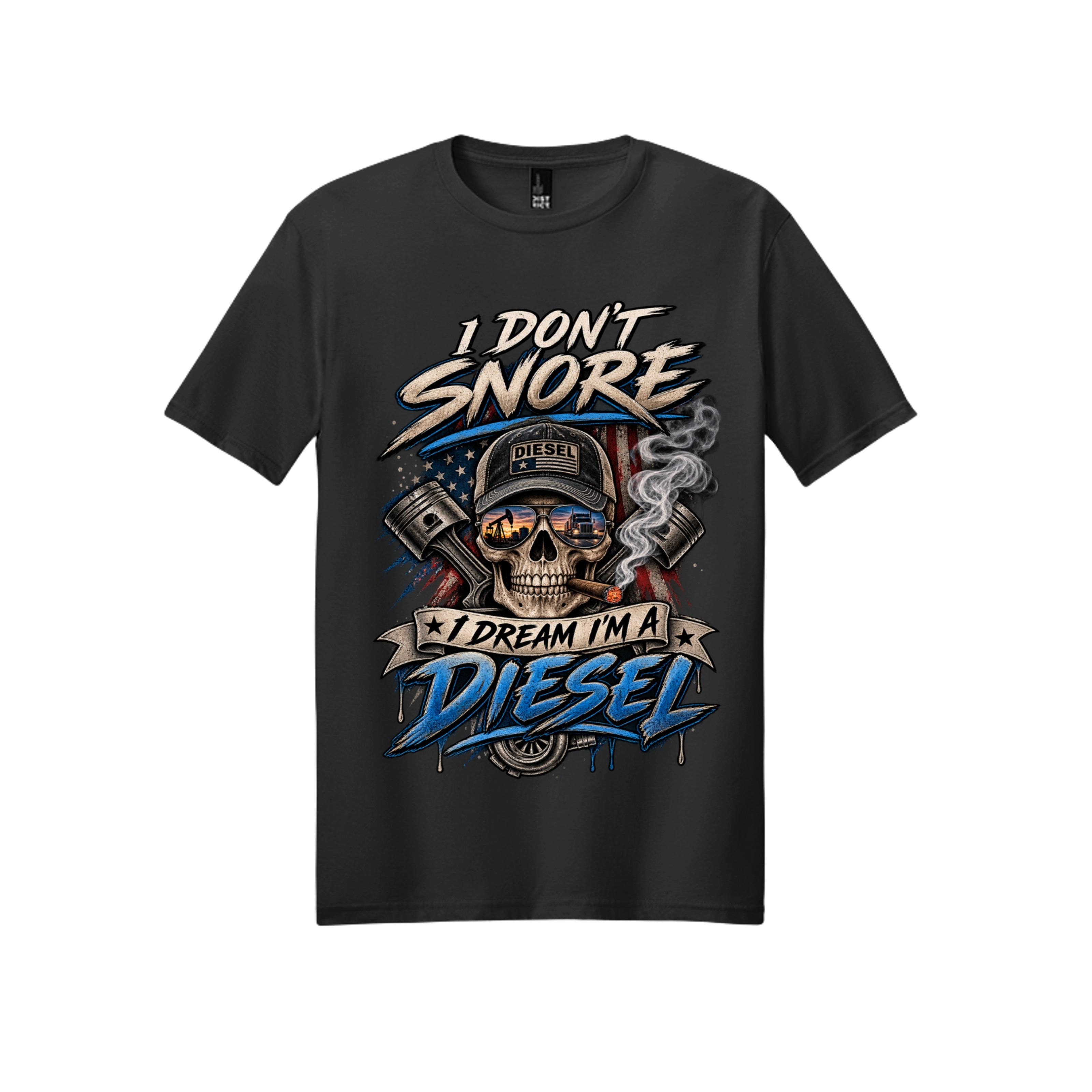 I Don't Snore, I Dream I'm a Diesel: Funny Dad & Diesel Guy T-Shirt