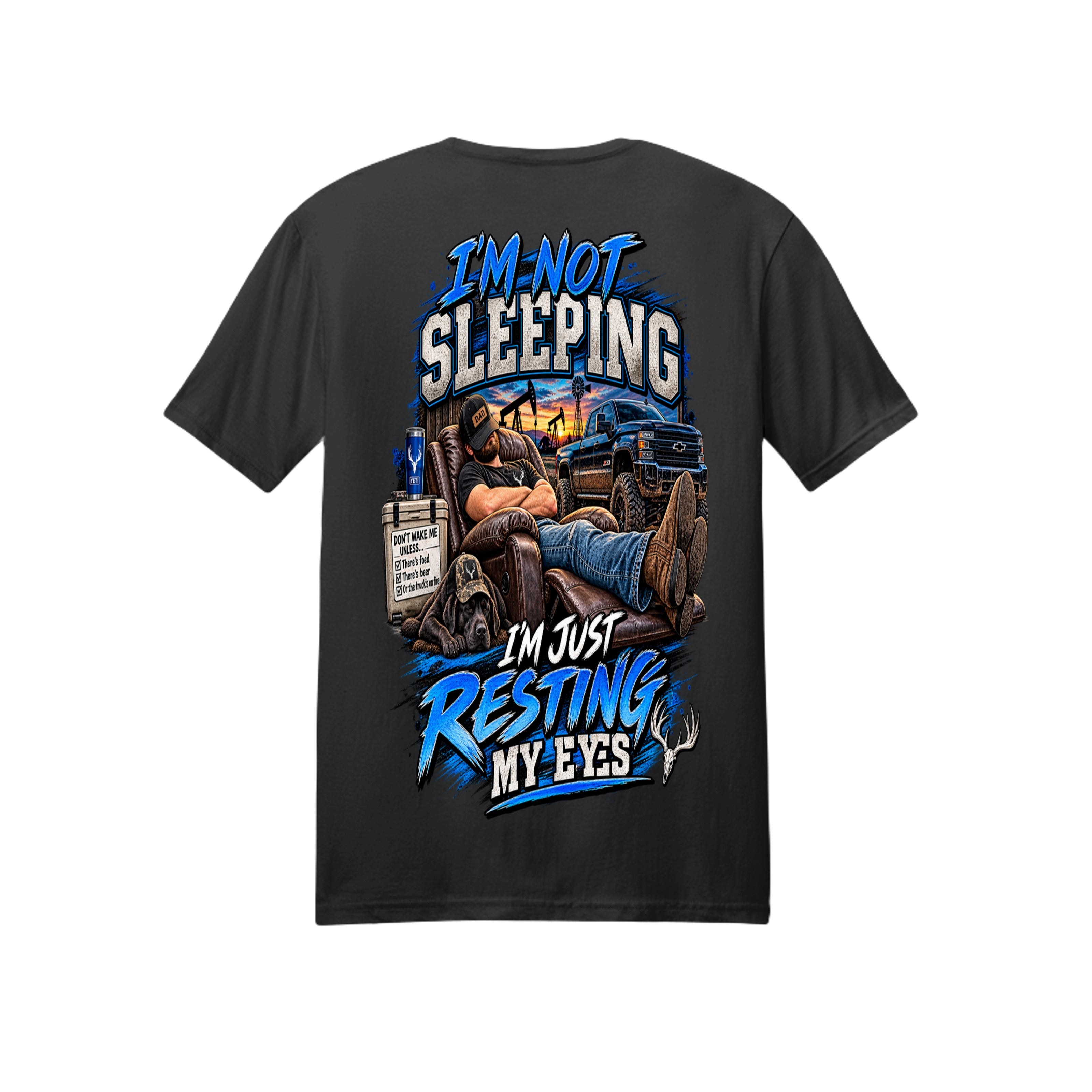 I'm Not Sleeping, I'm Just Resting My Eyes: Funny Dad Graphic Tee