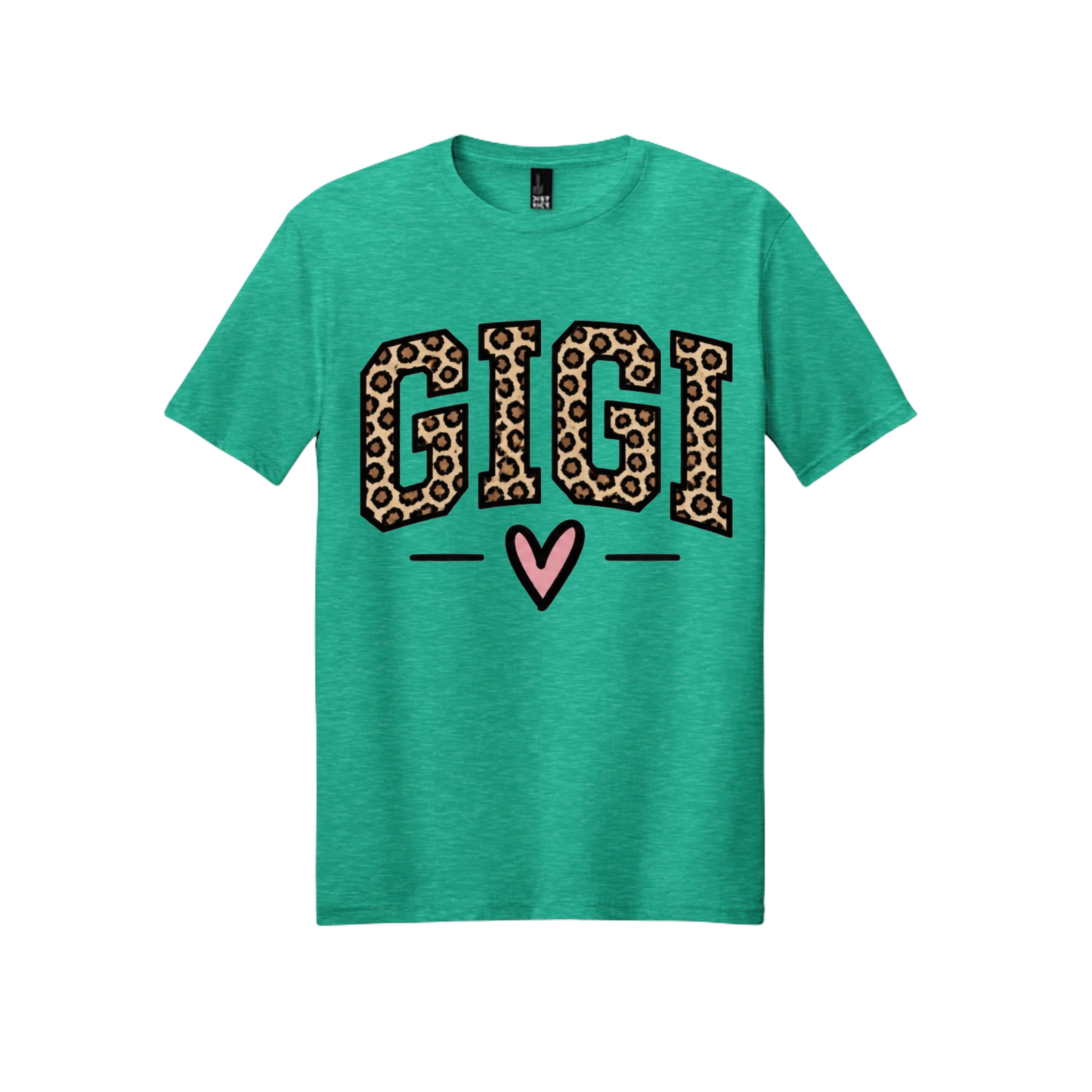 Leopard Gigi Heart T-Shirt π©·π, view 1
