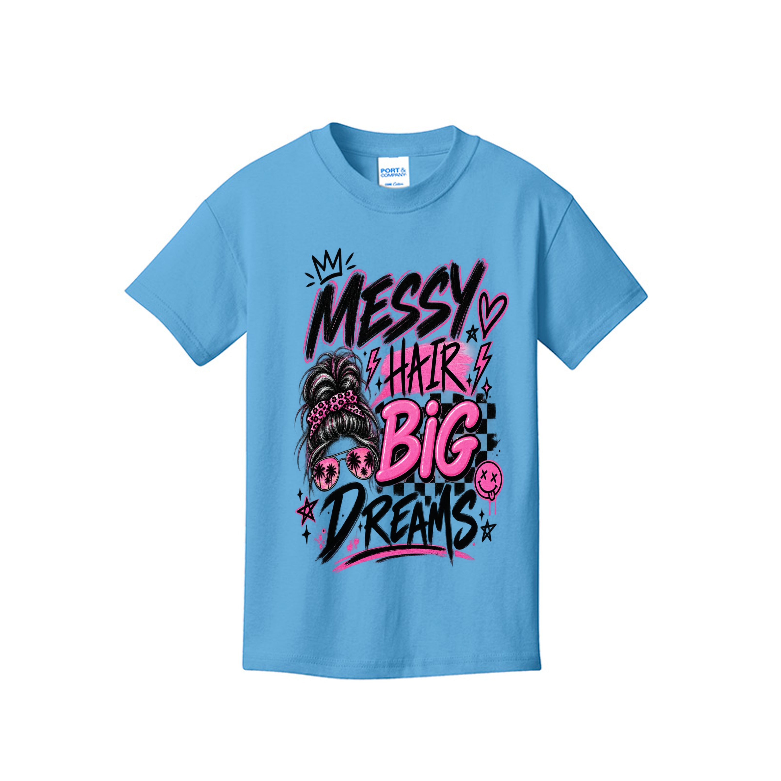 Messy Hair, Big Dreams Graphic Tee 💕✨