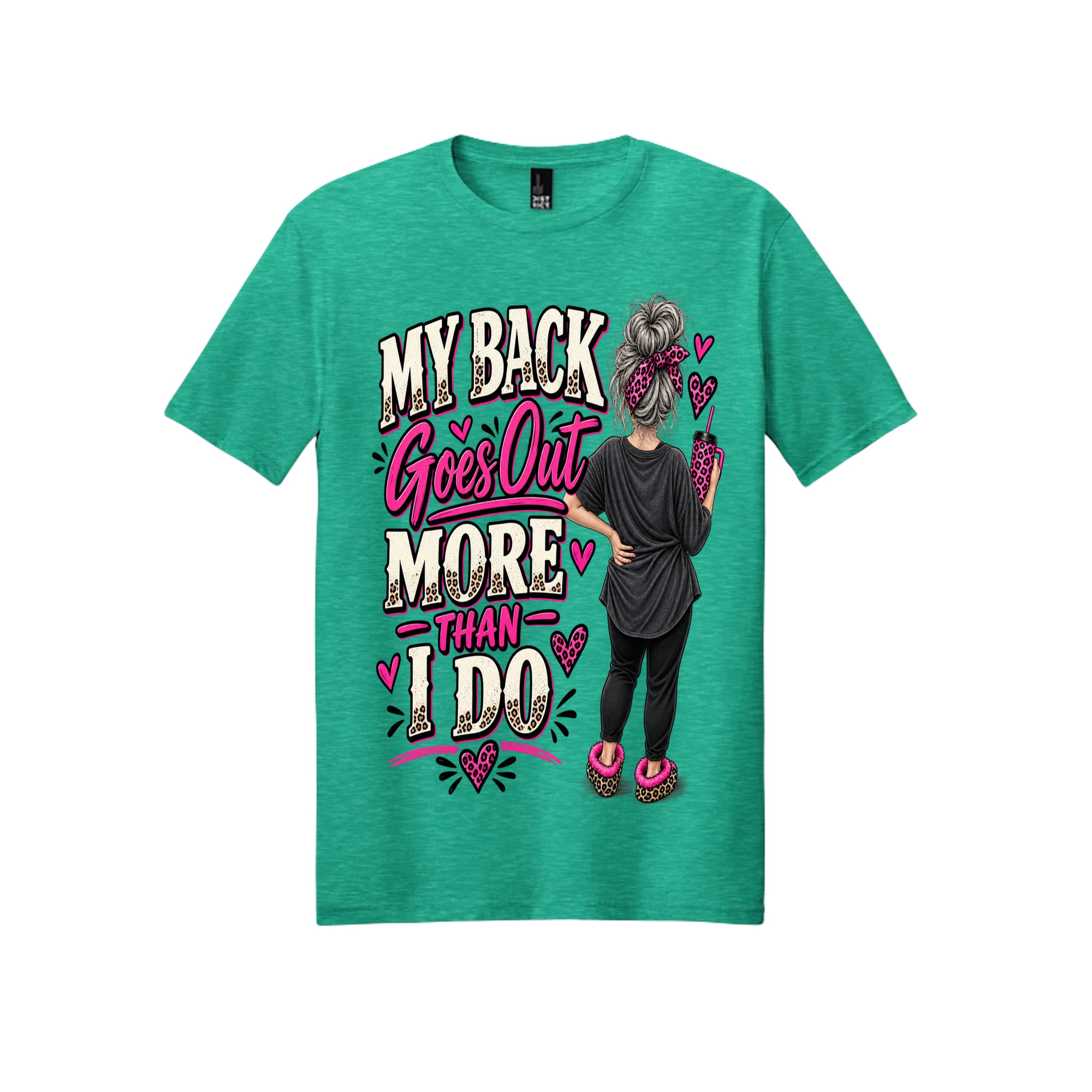 My Back Goes Out More Than I Do Funny Graphic Tee 😂