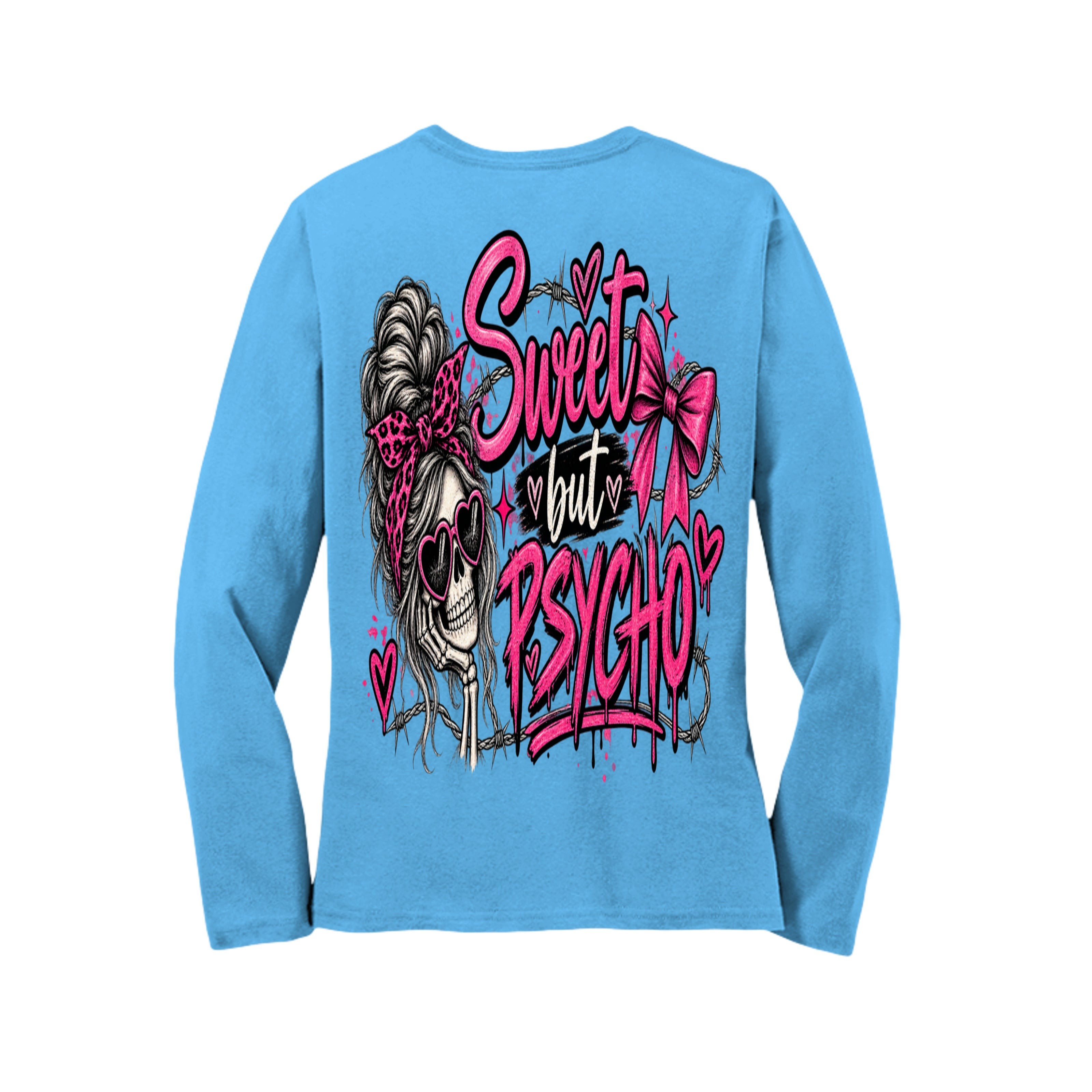 Sweet But Psycho Skeleton Long Sleeve Tee