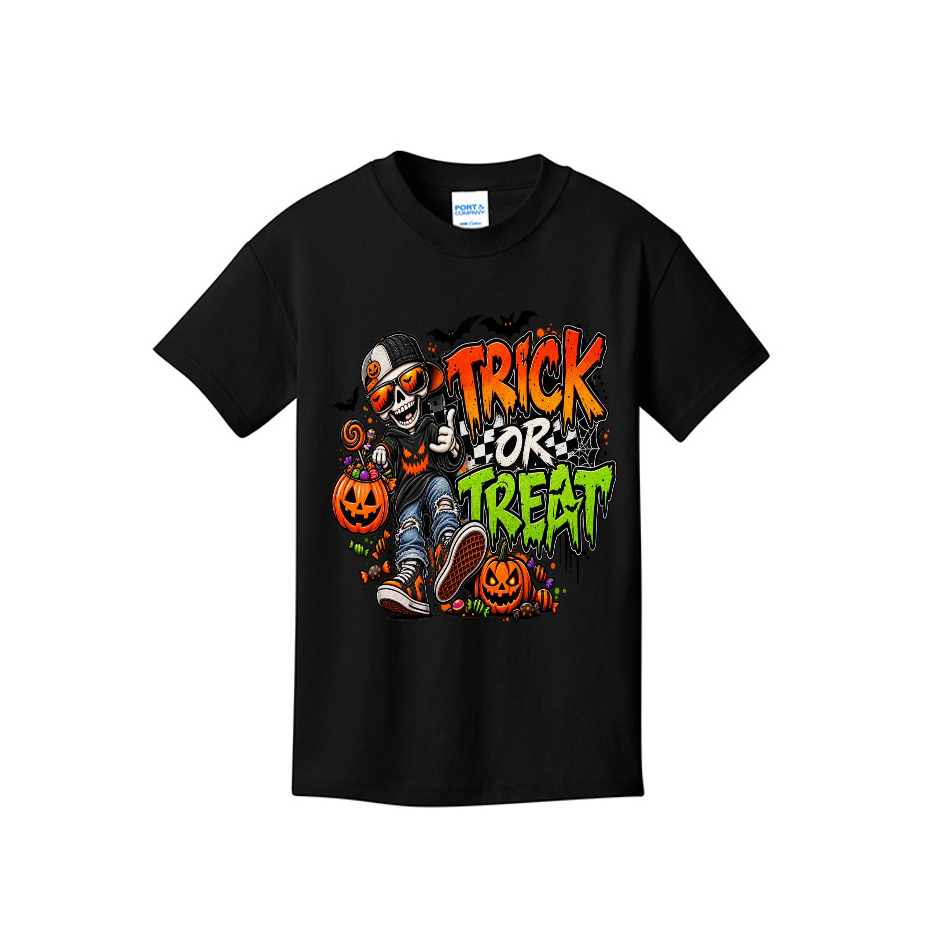 Trick or Treat Boys Halloween Graphic Tee 🎃🍬