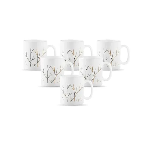 Diva Opal Glass Coffee Mug Set of 6