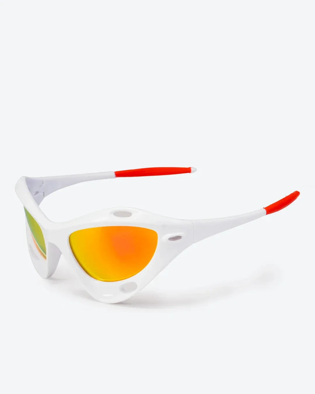 Vortex - Gold Mirrored Lenses, White Frame