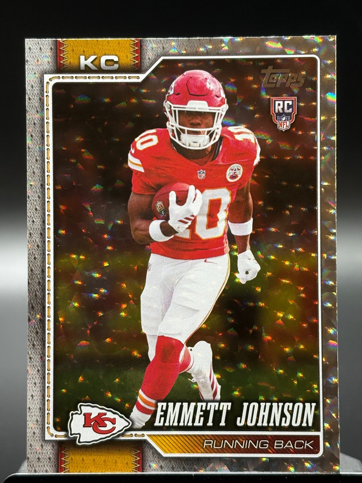 2026 Topps Flagship #313 Emmett Johnson Silver Crackle Foil