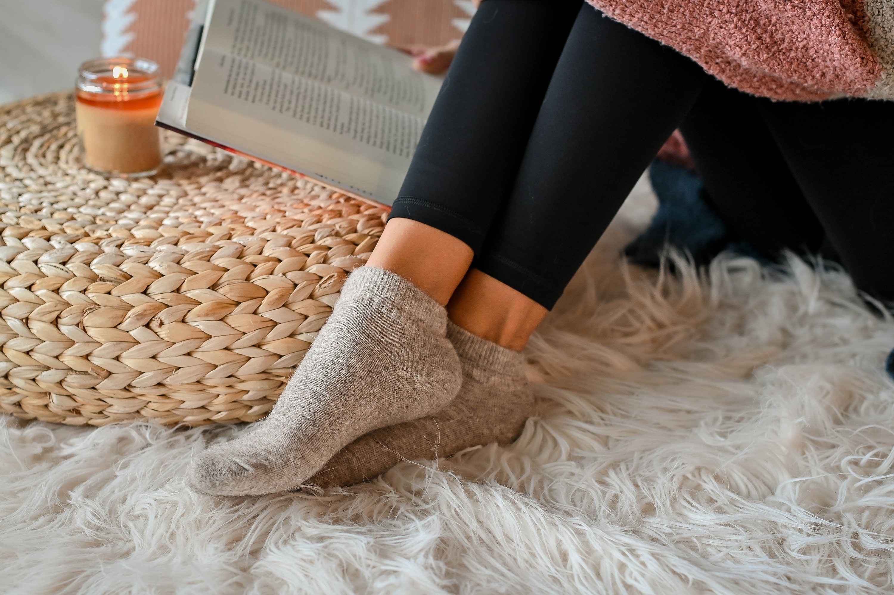 Alpaca Ankle Socks , view 2