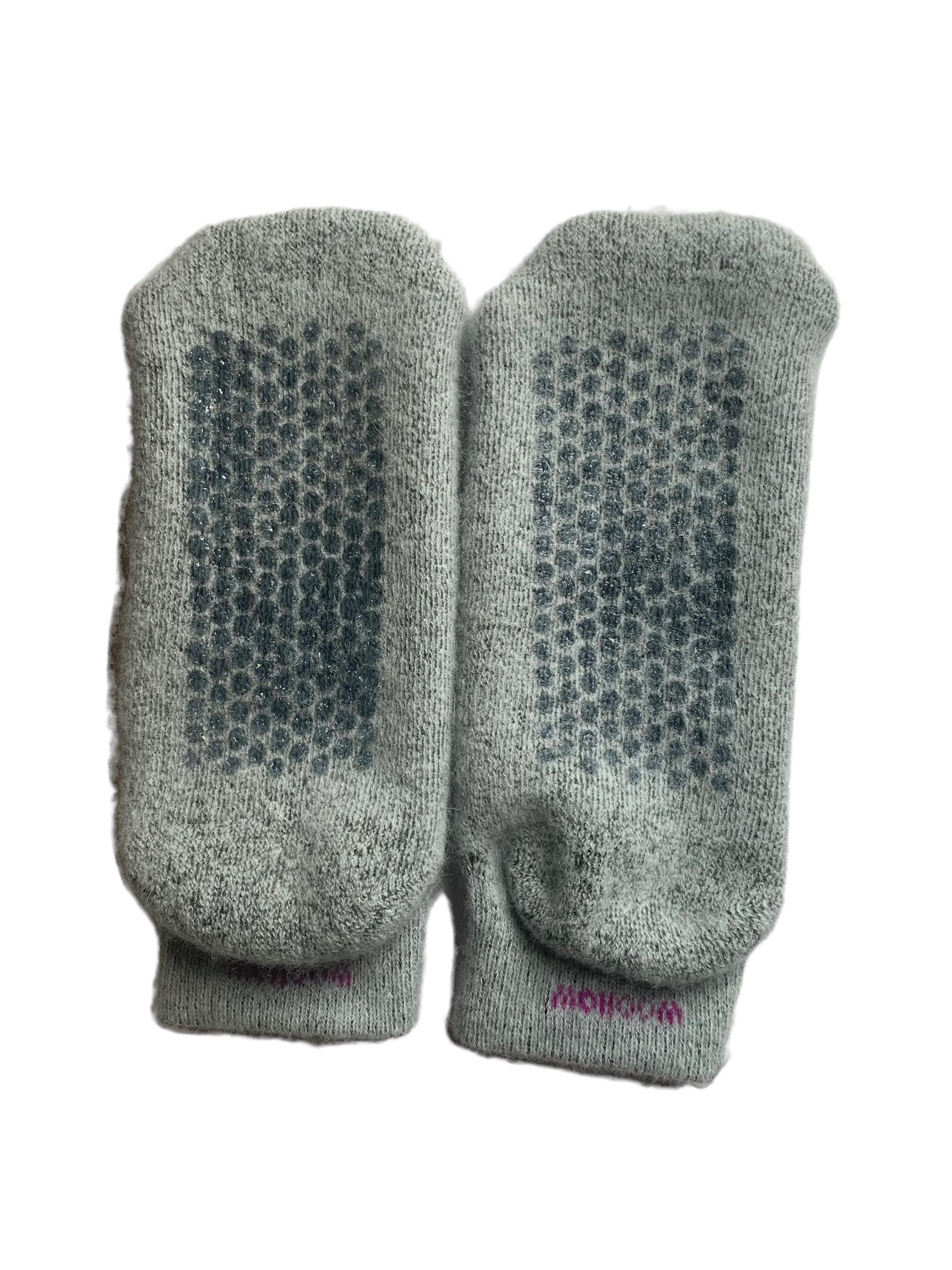 Hand Knit Alpaca Ankle Slippers: USA Made House Socks, view 7