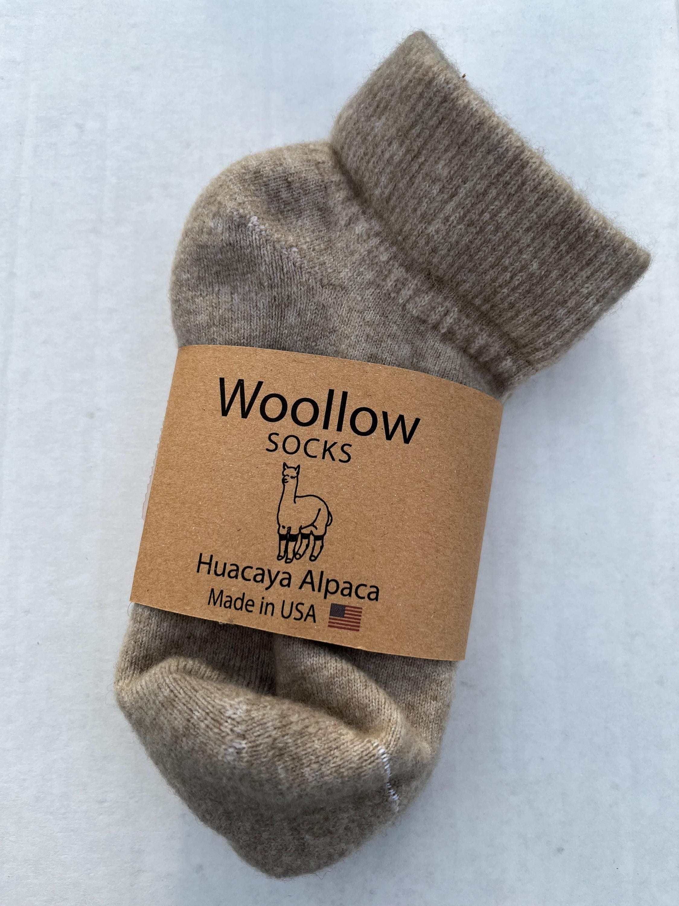 Alpaca Quarter Crew Socks,Alpaca Socks for Men,Hiking Socks