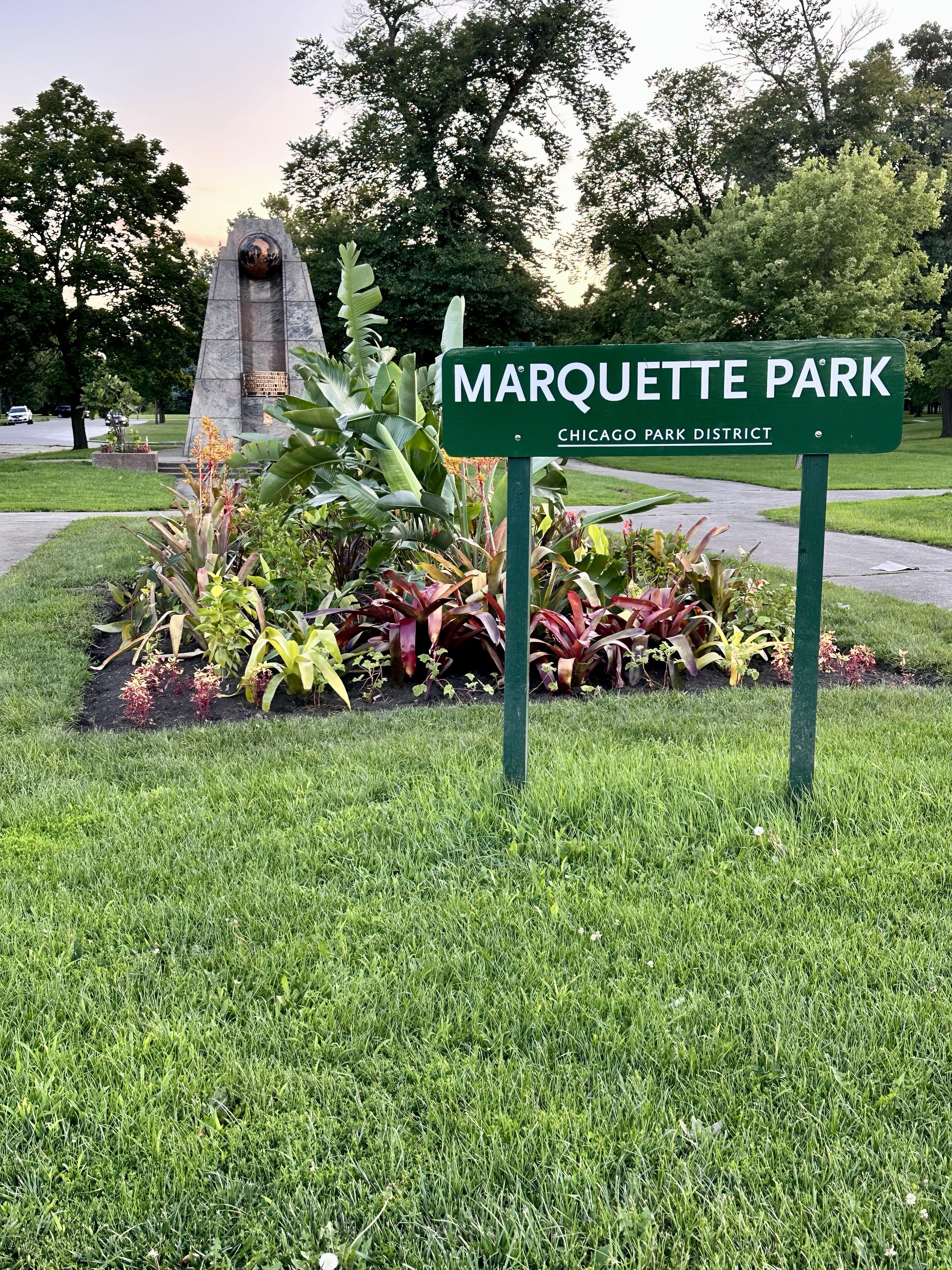 Photograph from DARIUS GIRENAS MEMORIAL IN CHICAGO’S MARQUETTE PARK COMMUNITY