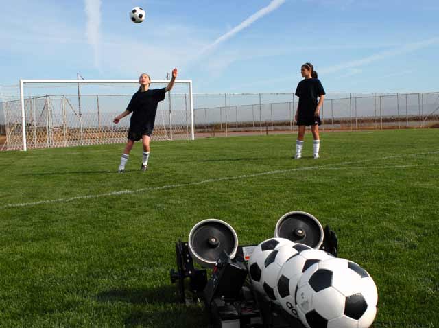 Soccer training session