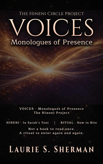 Cover of HINENI: Voices by Laurie S. Sherman