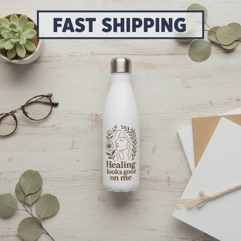 Insulated Water Bottle for Women Wellness Gift Idea for Her Inspiration Motivational Bottle Eco Friendly Stainless Steel Hydration Accessory