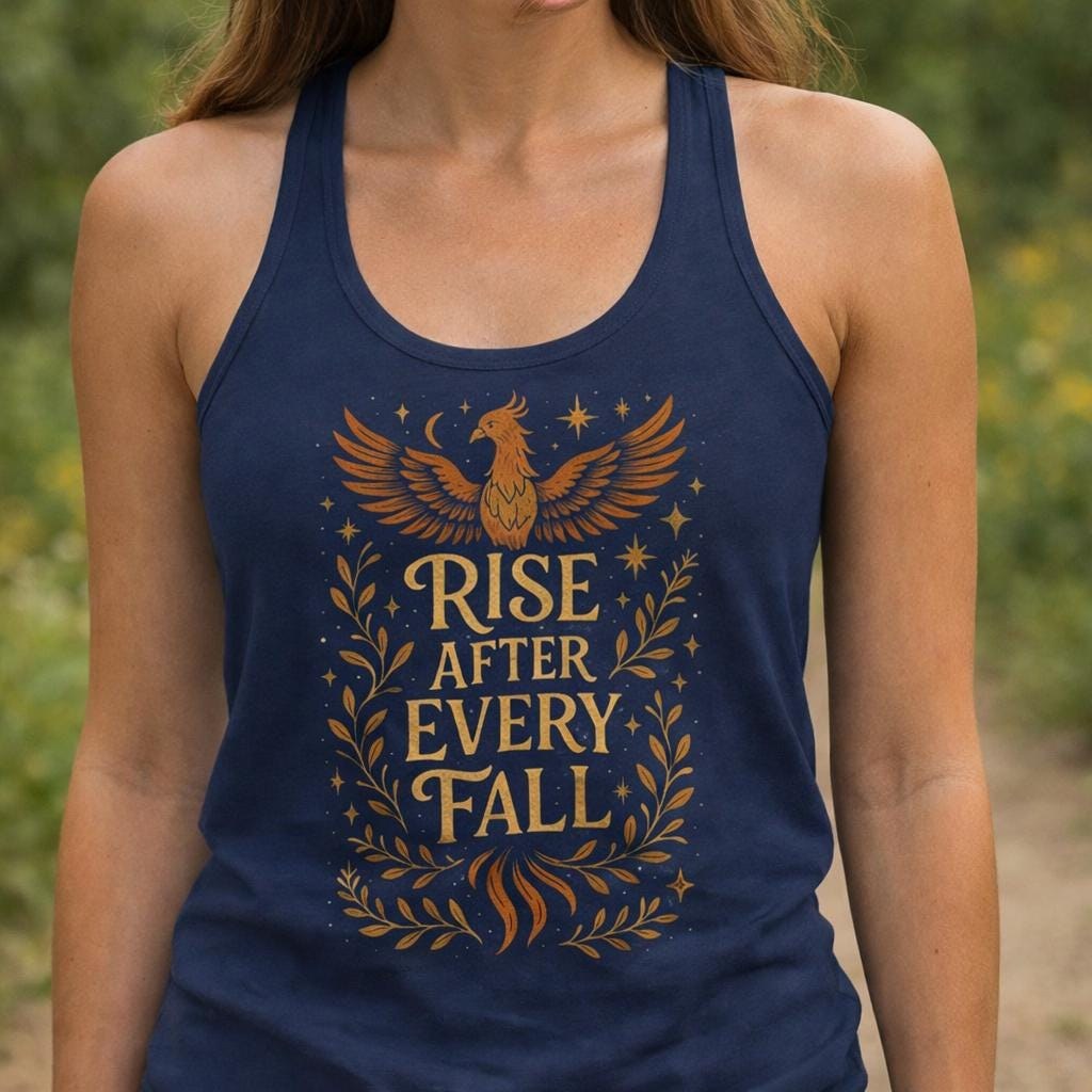 Motivational Workout Tank Top Women Racerback Gym Shirt, Fitness Apparel, Yoga Running Activewear, Positive Quote Top, Gift for Her