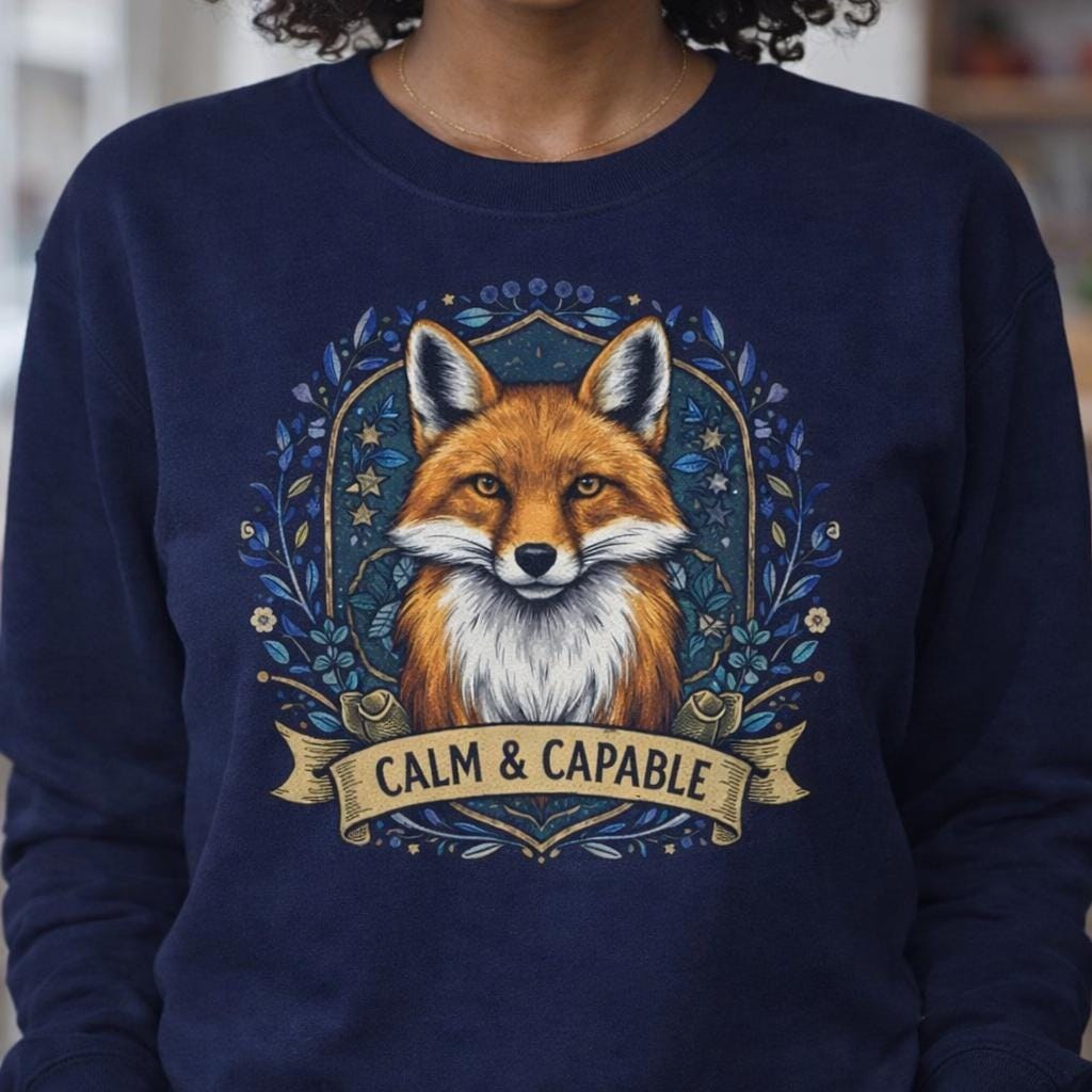 Mystical Deer Sweatshirt Spirit Animal Pullover, Boho Shamanic Crewneck, Nature Lover Gift, Vintage Sweater, Wildlife Graphic