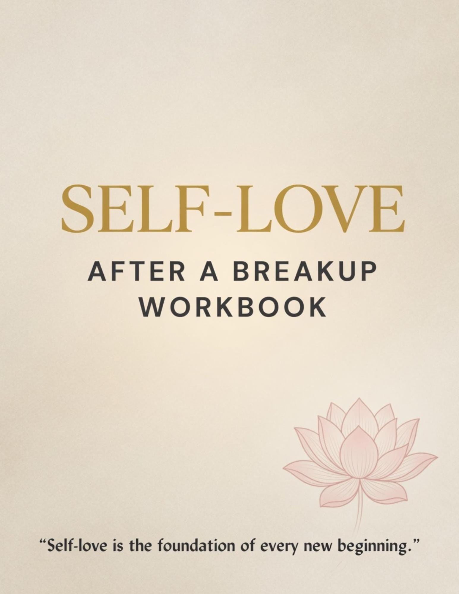 Self-Love Workbook After Breakup, Healing Journal, Emotional Recovery, Digital Download