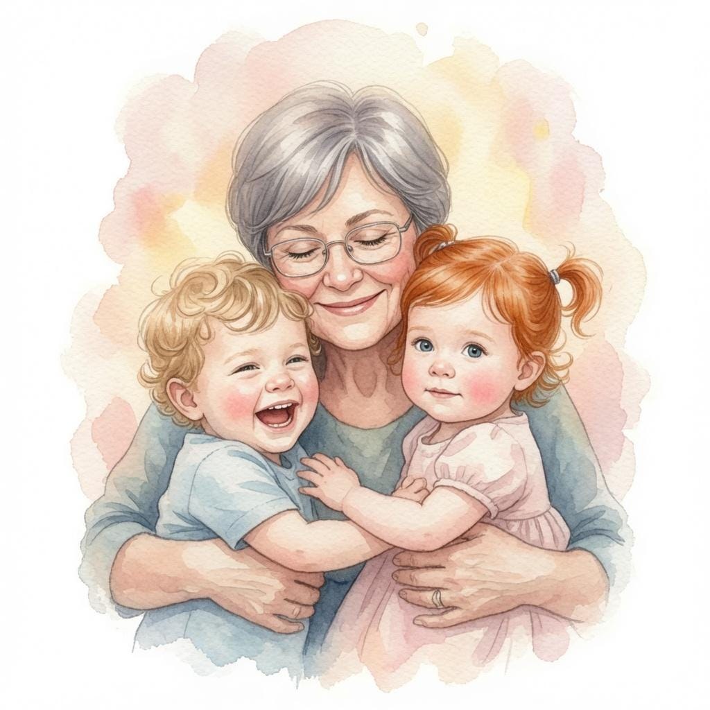 Custom Watercolor Portrait From Photo, Personalized Family Illustration, Digital Portrait Artwork, Memorial Keepsake Gift, Custom Wall Art