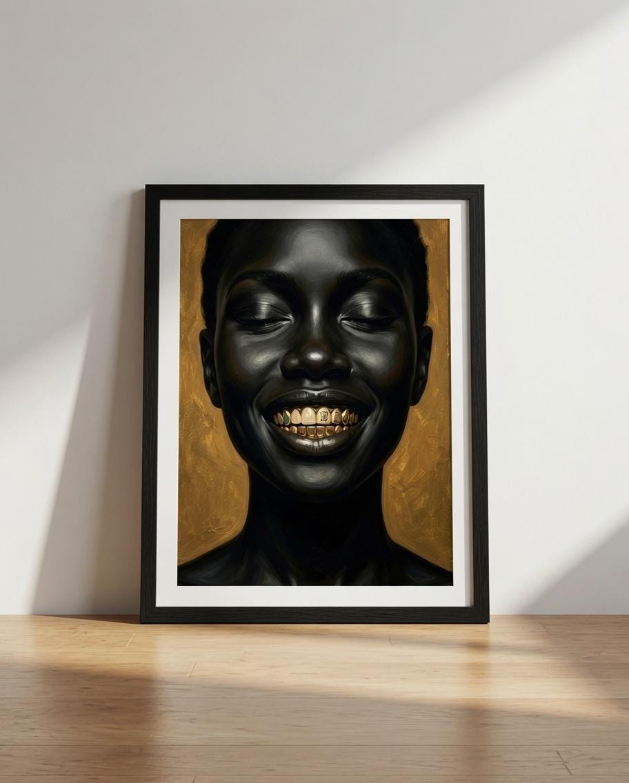 Black Woman Art, Urban Fashion Poster, Afrocentric Digital Download
