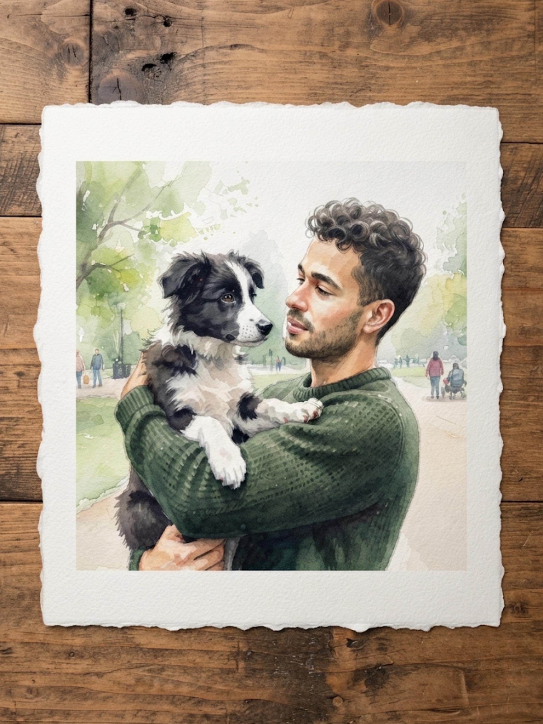 Custom Watercolor Couple Portrait, Personalized Romantic Illustration, Hand Painted Photo Artwork, Anniversary Wedding Keepsake