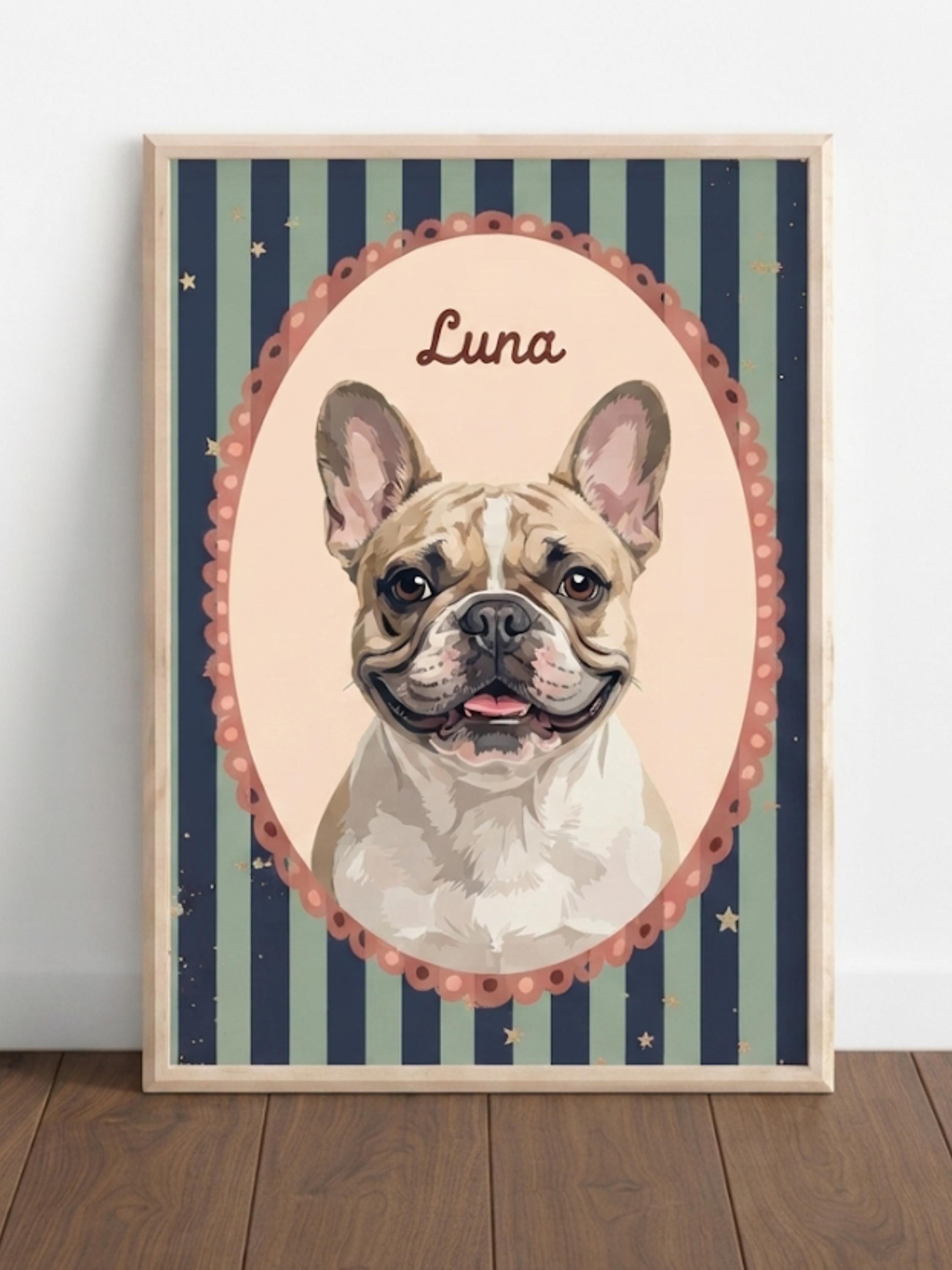 Mini Custom Watercolor Pet Portrait, Personalized Dog Illustration, Hand Painted Animal Artwork, Pet Memorial Gift, Digital & Printed Art