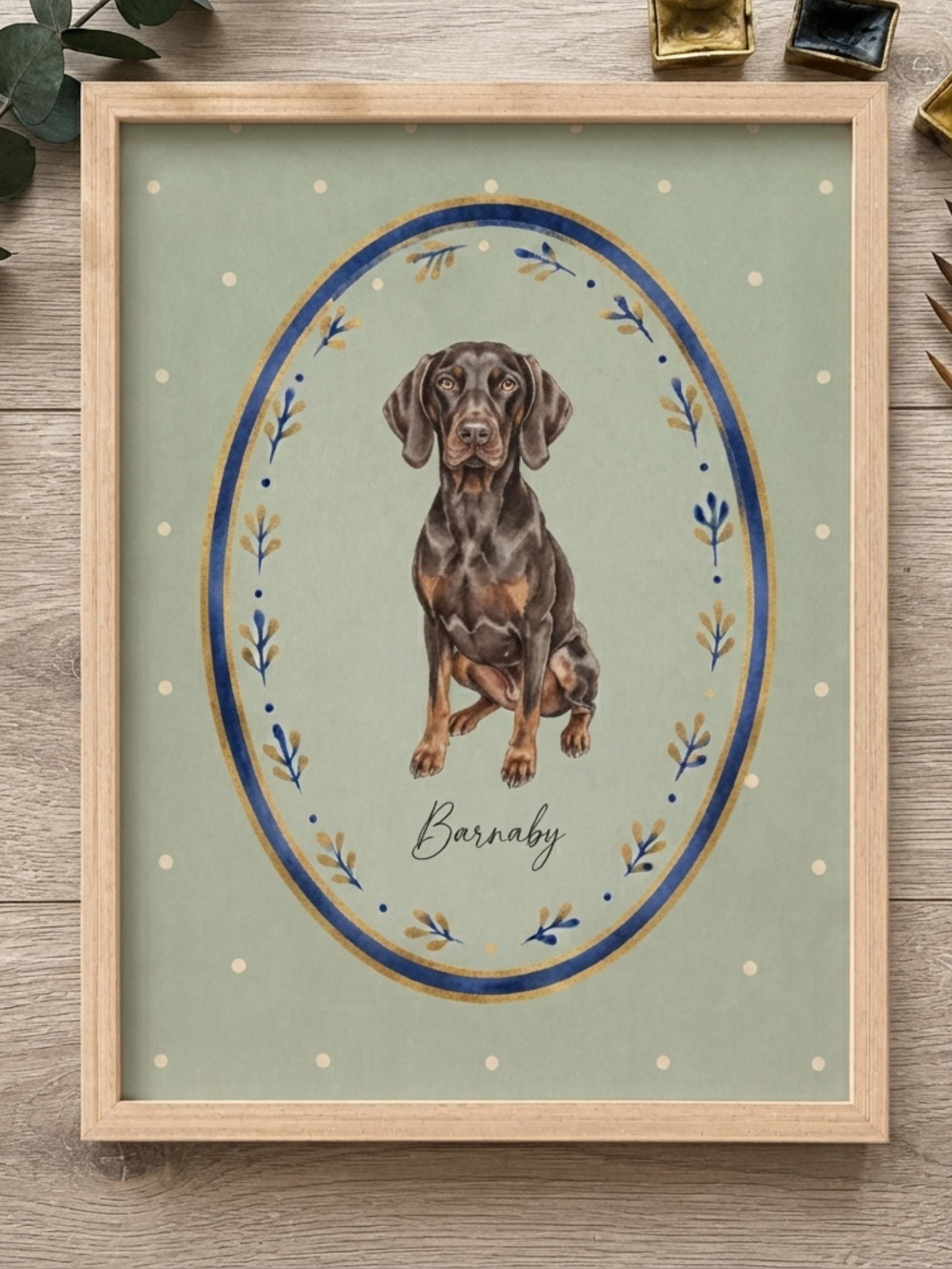Custom Watercolor Dog Portrait, Personalized Pet Illustration, Hand Painted Animal Artwork, Memorial Keepsake Gift