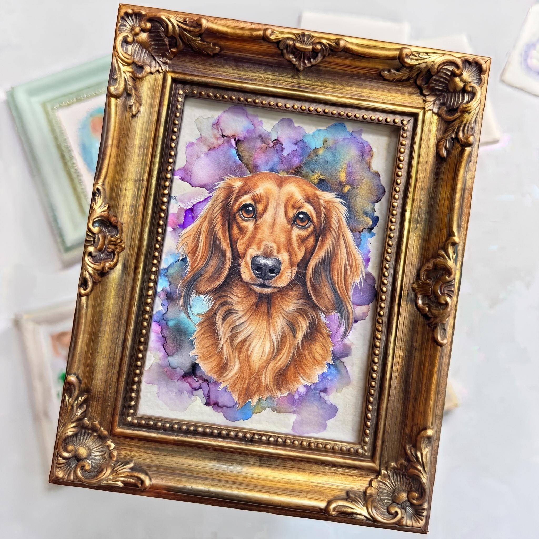 Personalized Dog Artwork, Custom Watercolor Pet Portrait From Photo, Animal Painting, Digital & Print