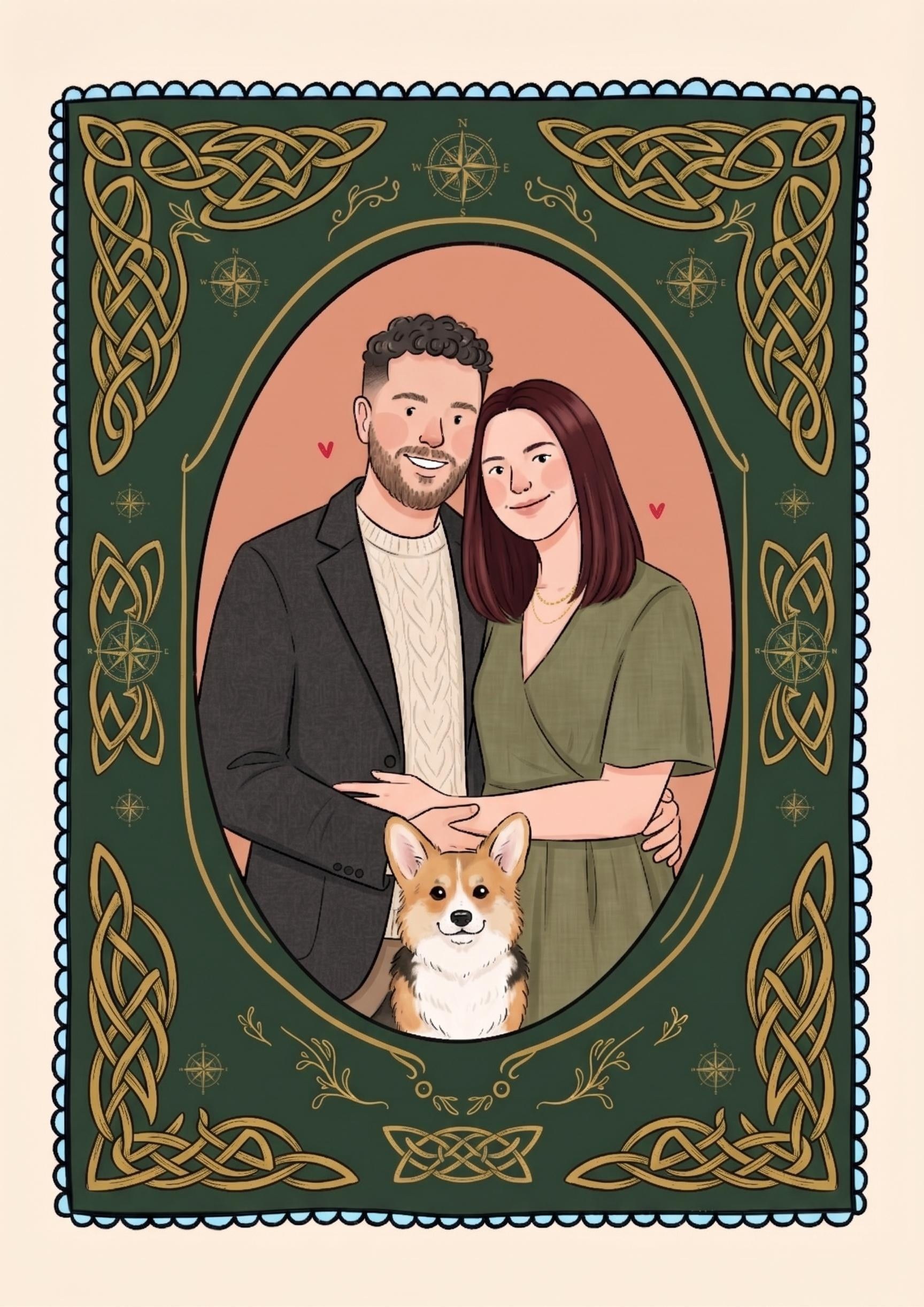Custom Couple Portrait From Photo, Personalized Illustration, Romantic Wedding Artwork, Anniversary Keepsake, Digital & Print