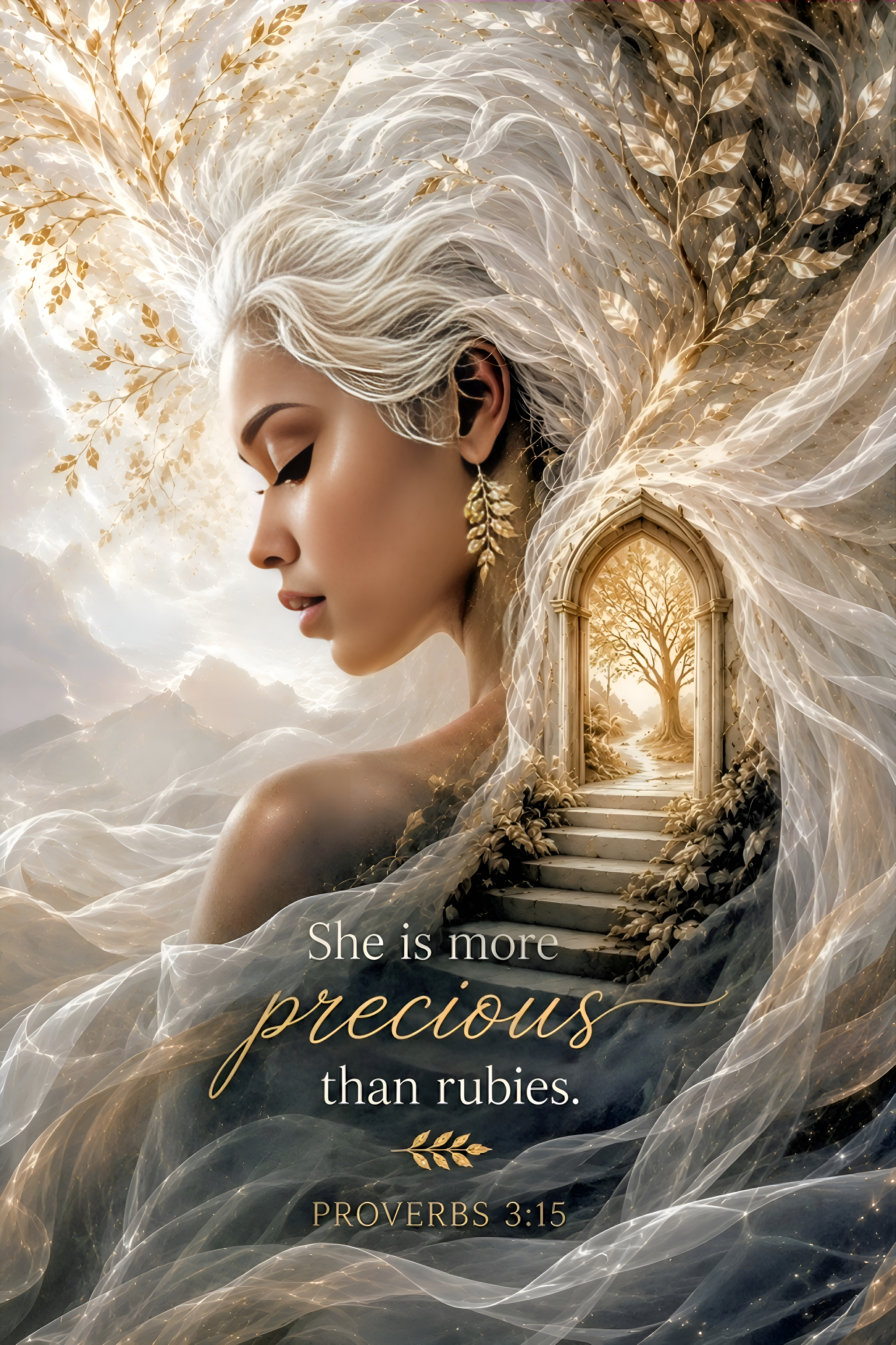 More Precious Than Rubies scripture wall art inspired by Proverbs 3:15