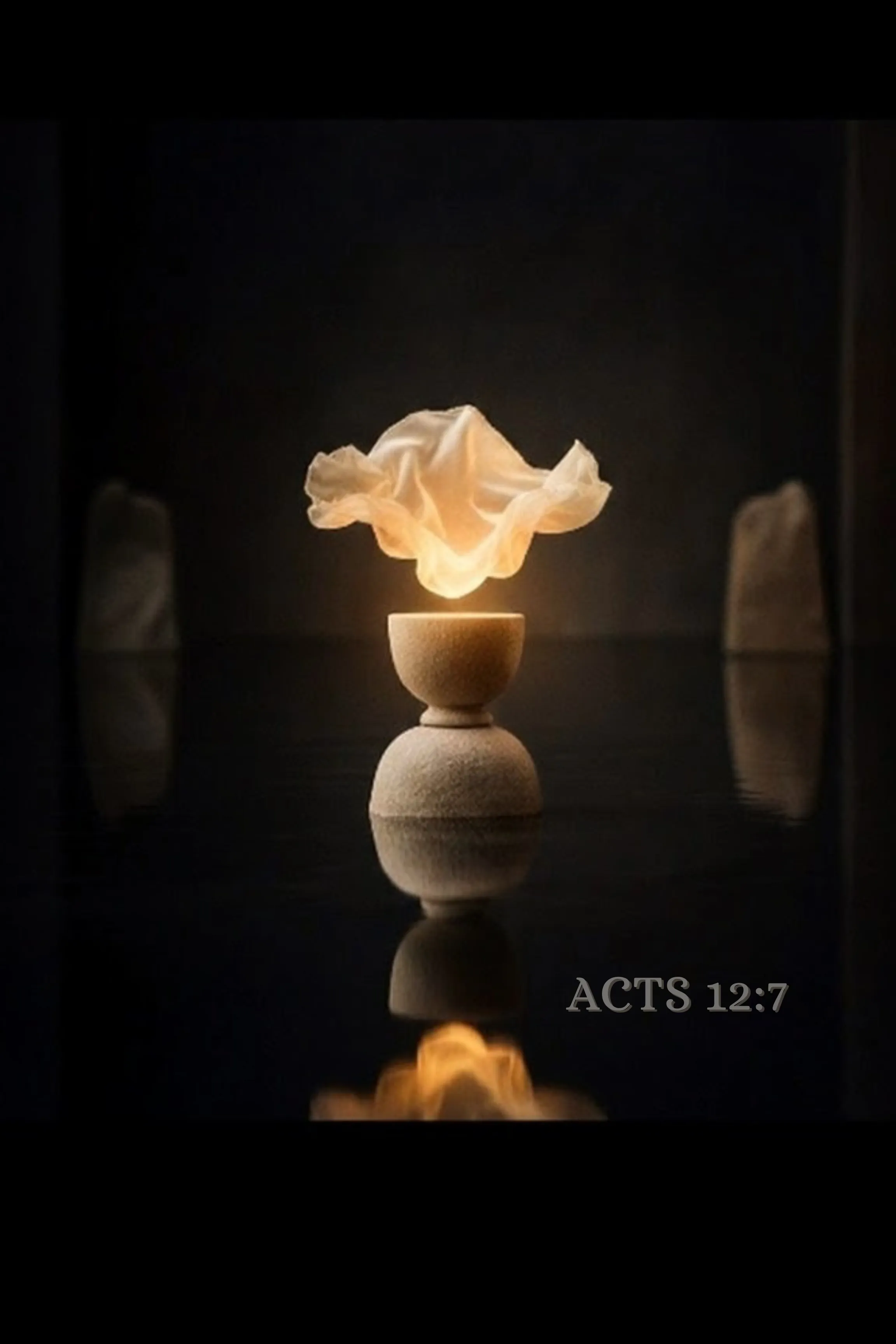 Acts 12:7 — Delivered in Stillness | Christian Digital Wall Art