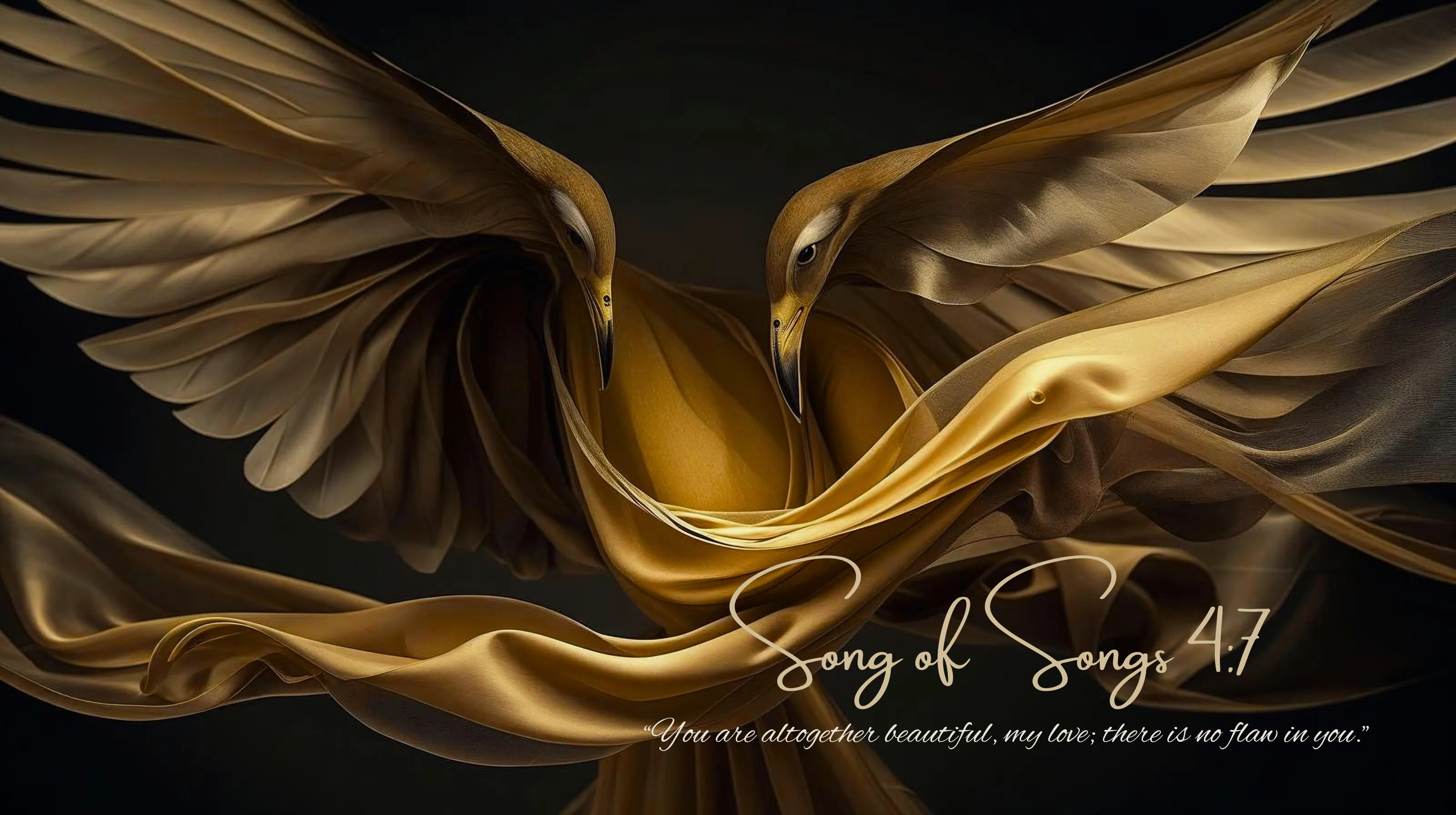Song of Songs 4:7 — Altogether Beautiful | Luxury Christian Digital Wall Art