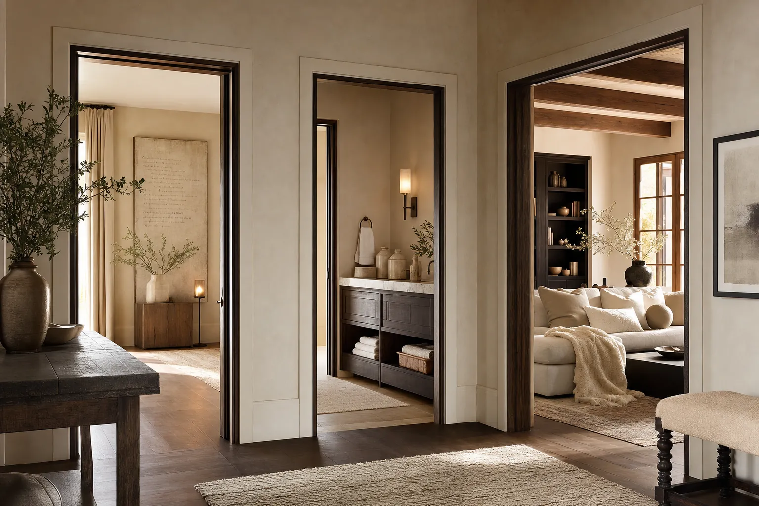 Warm interiors that suggest the rooms of Selah Harmony Studio