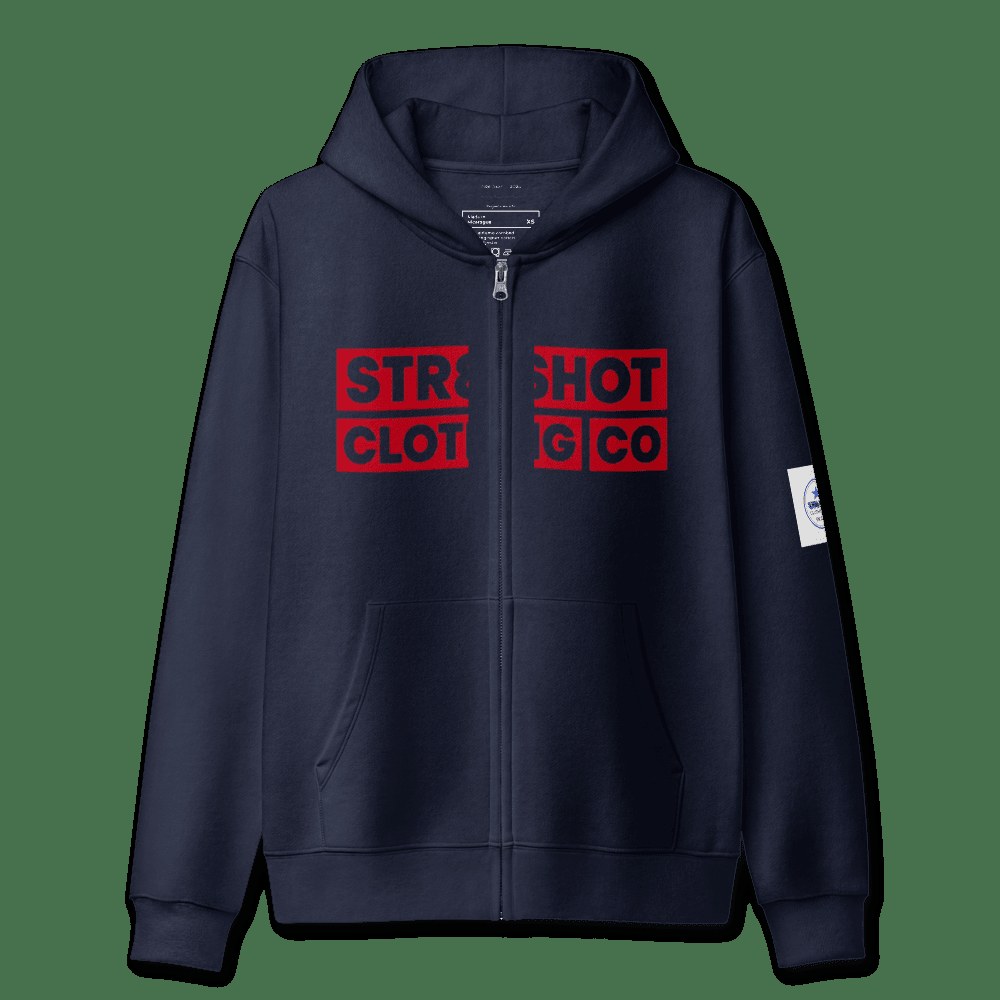 Block Letters Full Zip Hoodie