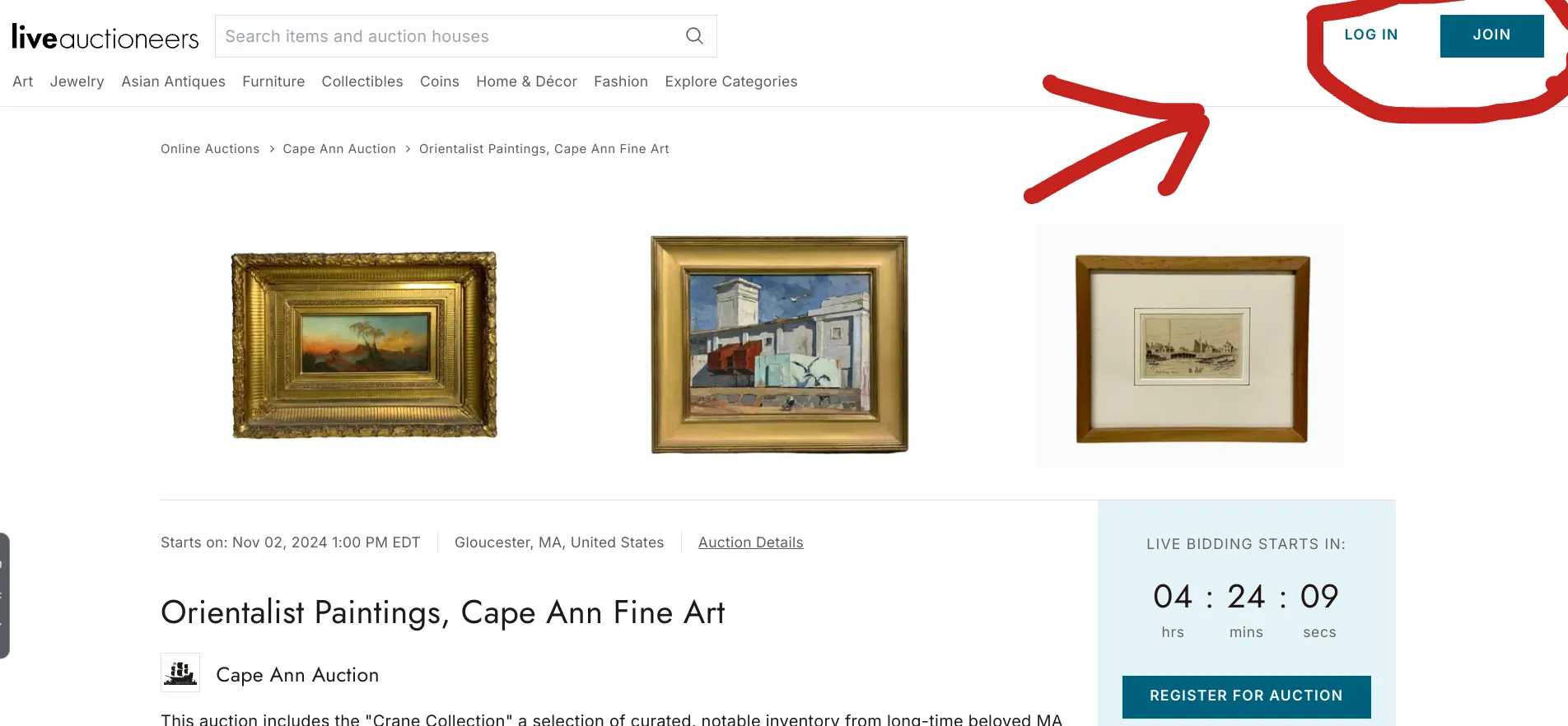 Auction Today at 1 pm est! What does it mean to bid live online? — photo 2