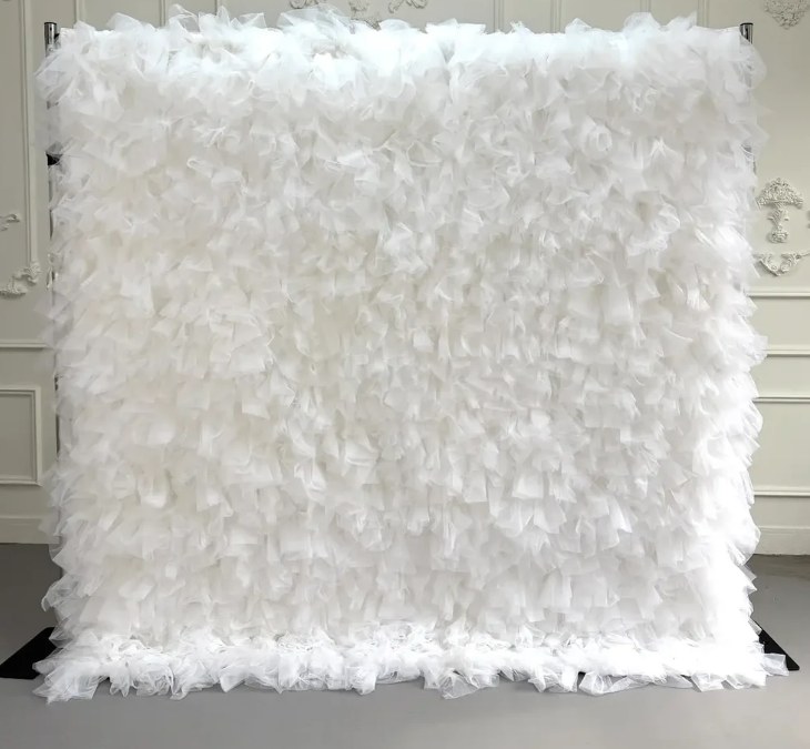 Angel Tulle Wall backdrop available from The Pose Garden