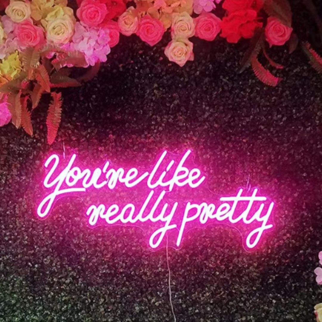 You're Like Really Pretty backdrop available from The Pose Garden