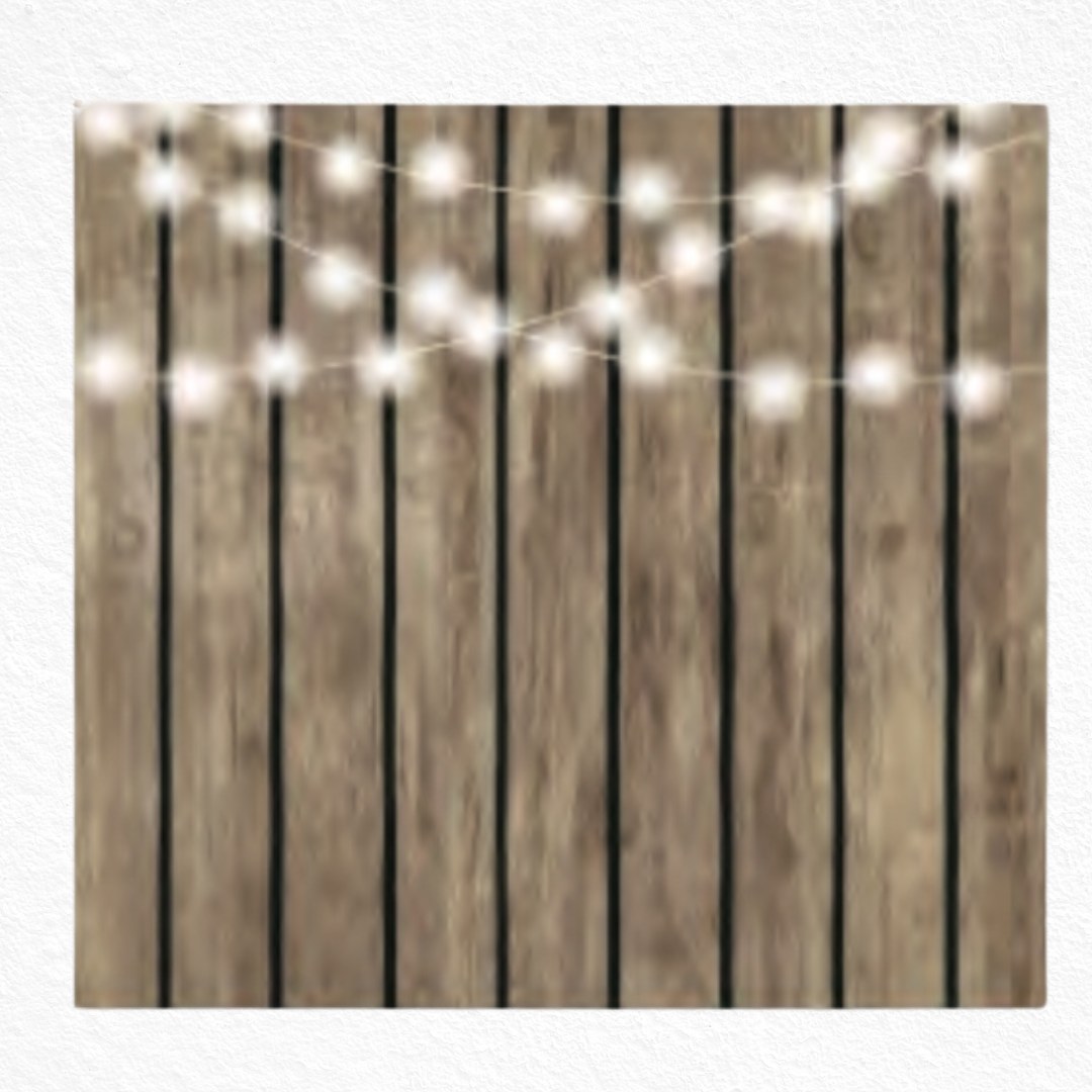 Barnwood String Lights backdrop available from The Pose Garden