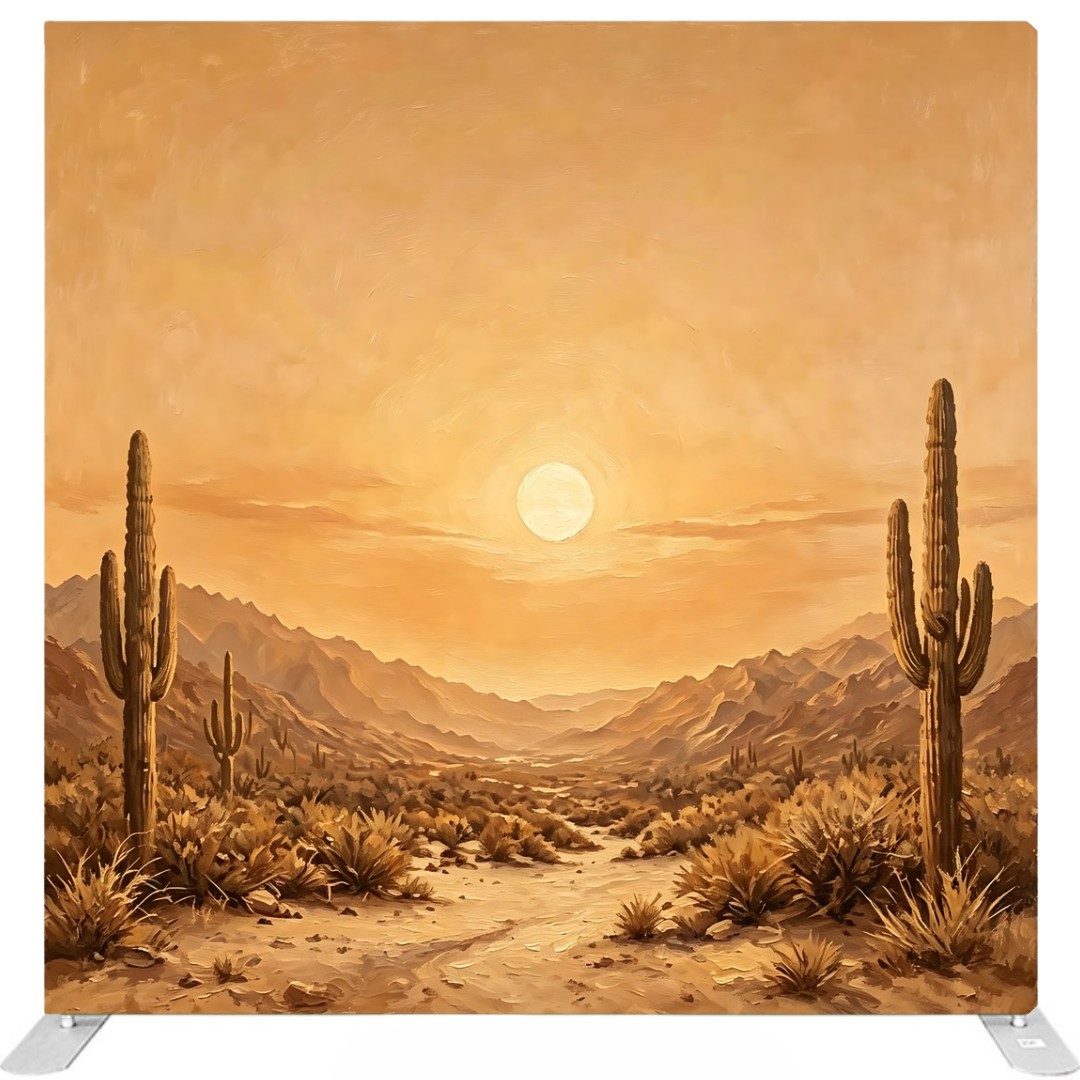 Desert sunset tension fabric backdrop available from The Pose Garden