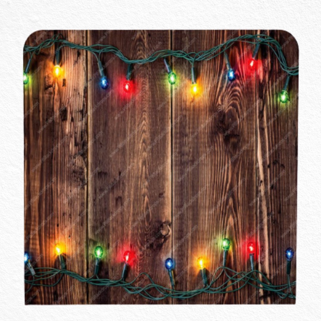 Holiday Lights on Wood backdrop available from The Pose Garden