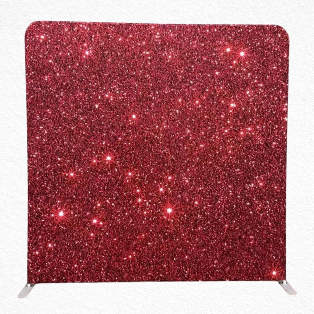 Red Glitter backdrop available from The Pose Garden