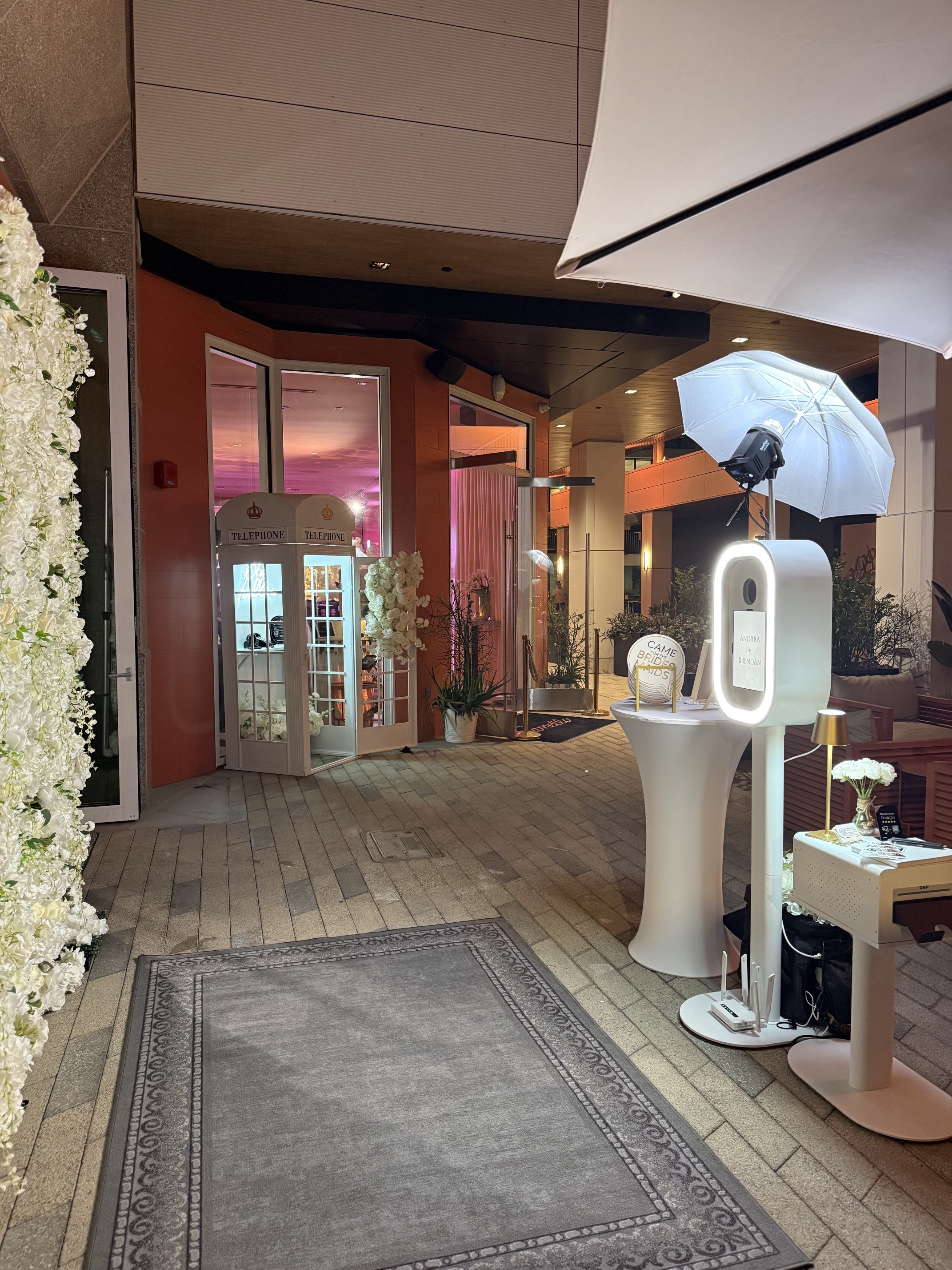 Photo Booth setup at a Camello Biltmore wedding reception in Phoenix