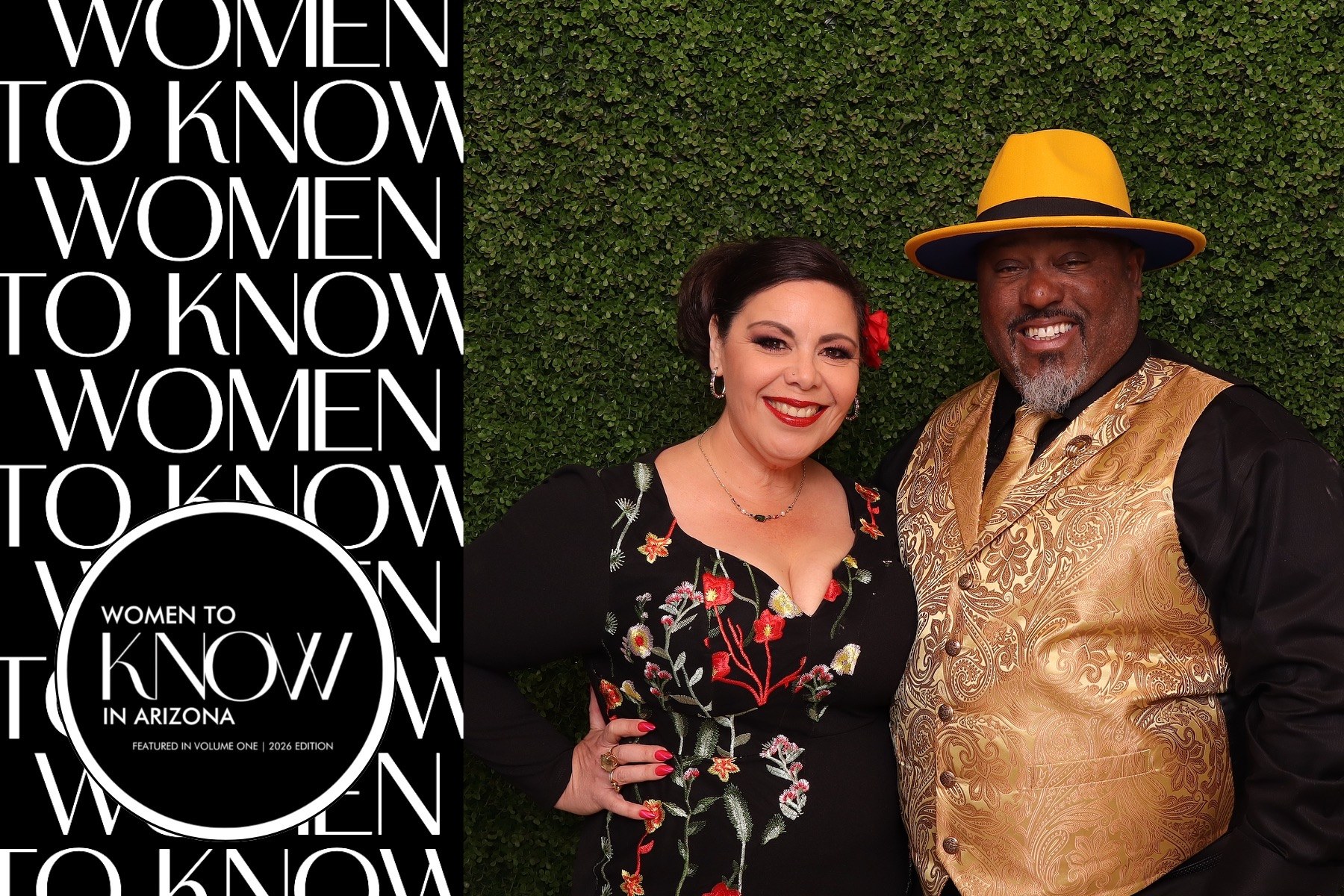 Branded Women to KNOW in Arizona photo booth portrait from the 2026 Black Tie Gala in Scottsdale