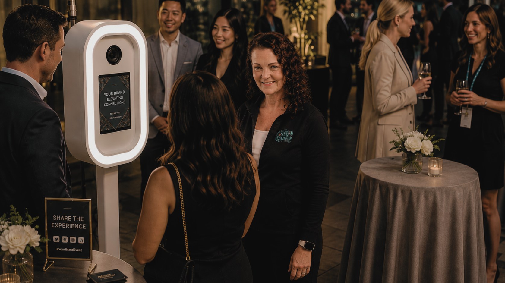 Guests enjoying a coordinated corporate event experience