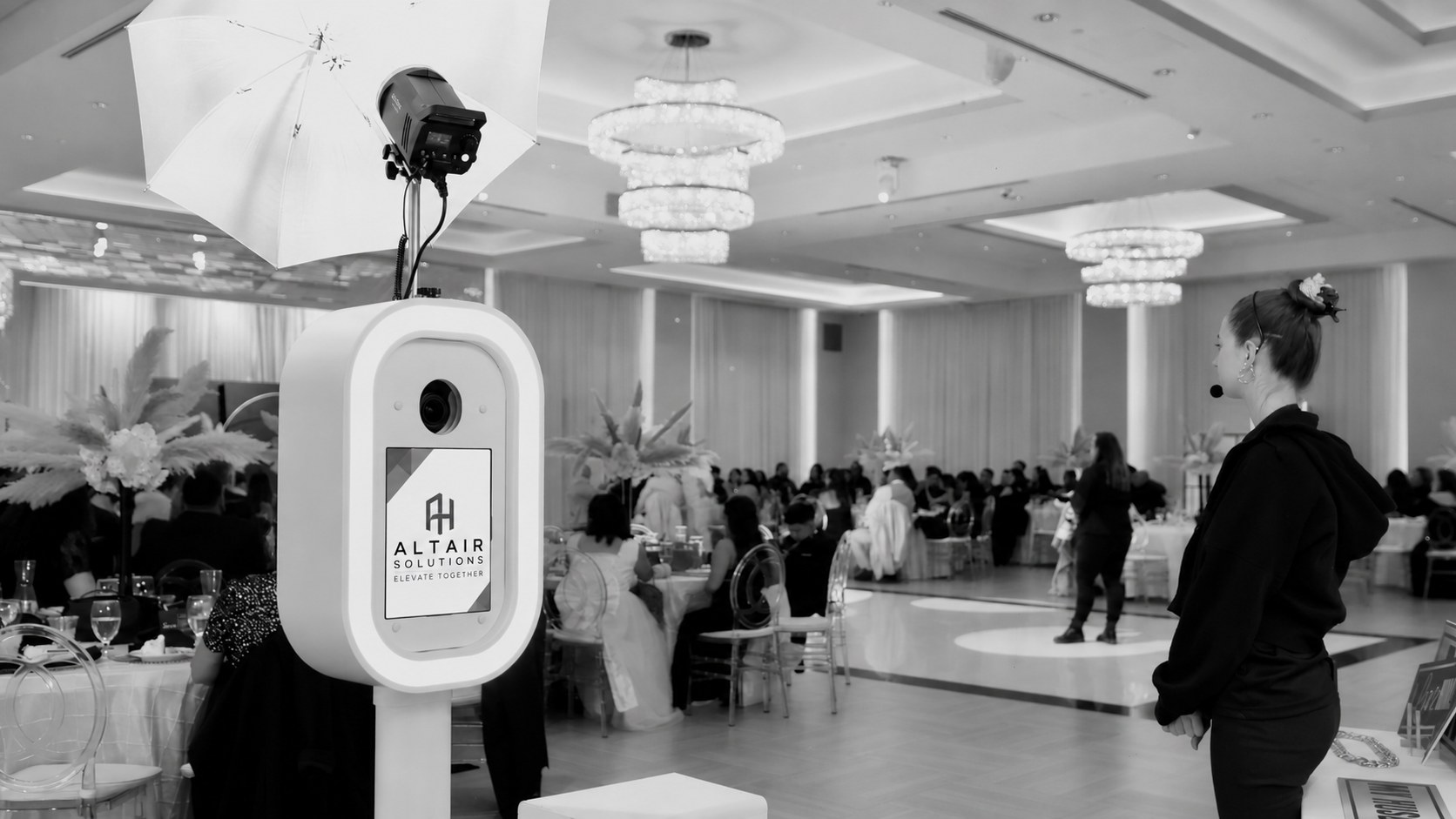 Branded Photo Booth at a corporate event
