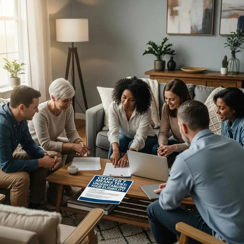 People discussing financial options at a table