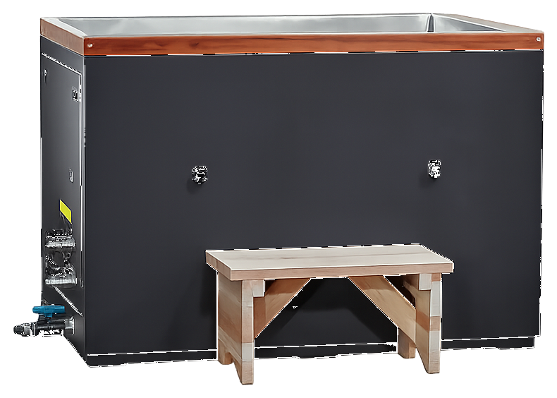 CUBOID Nano-Coated Stainless Cold Plunge — Complete System (Chiller Included)