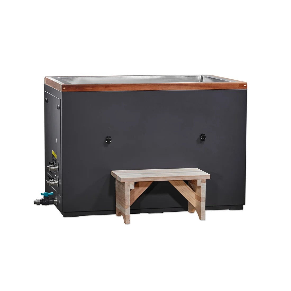 Premium cold plunge system for a home recovery room