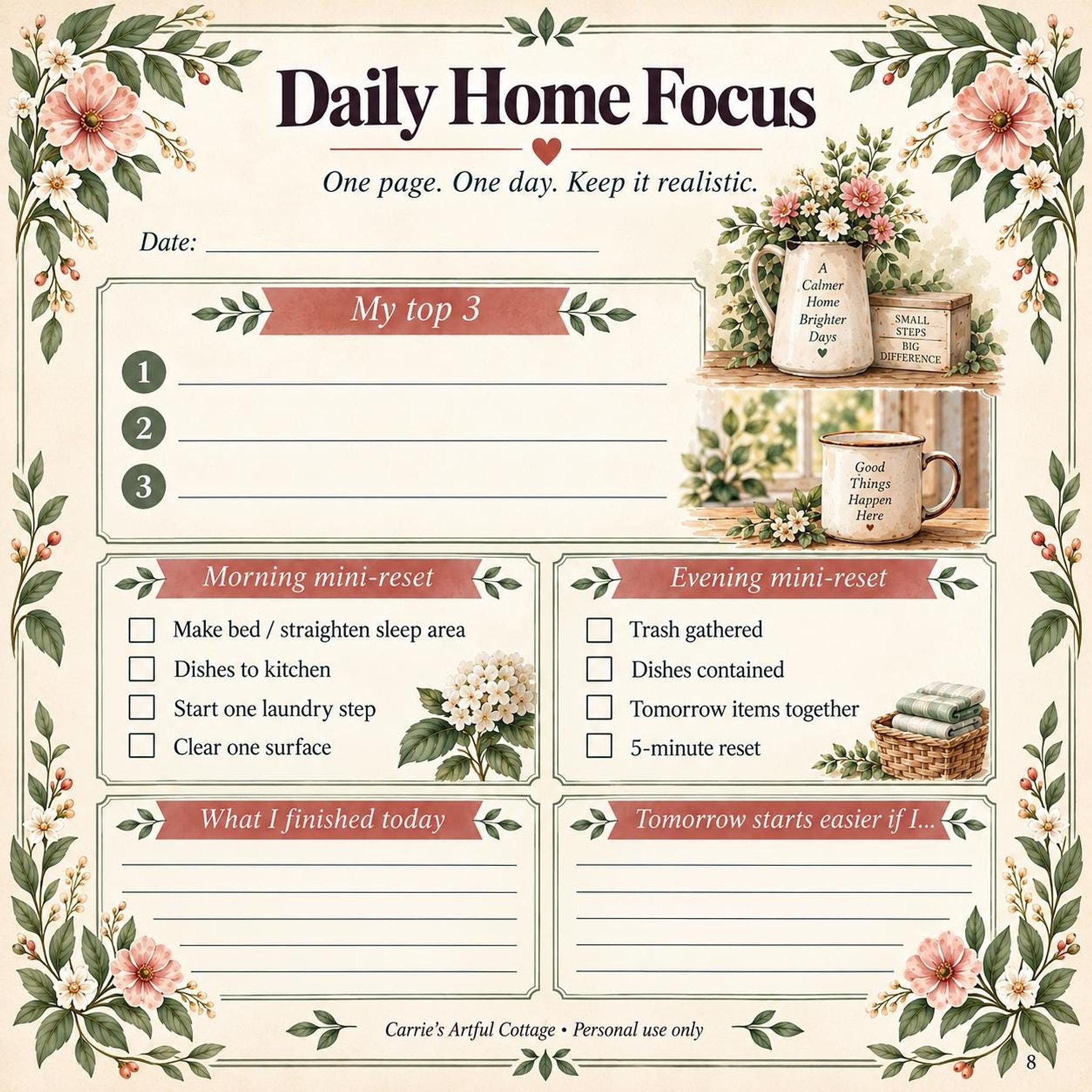 Home Reset Planner preview 12