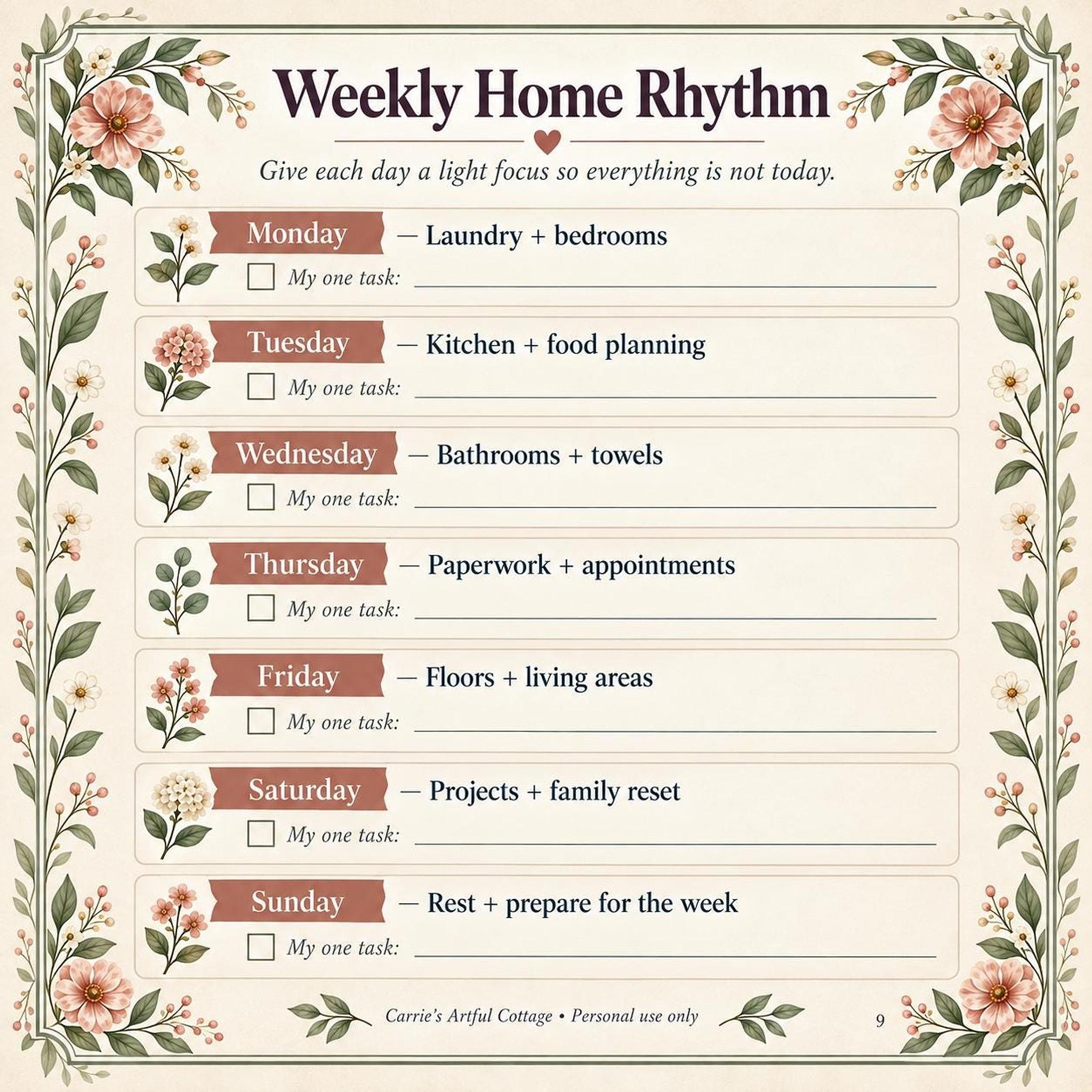 Home Reset Planner preview 13