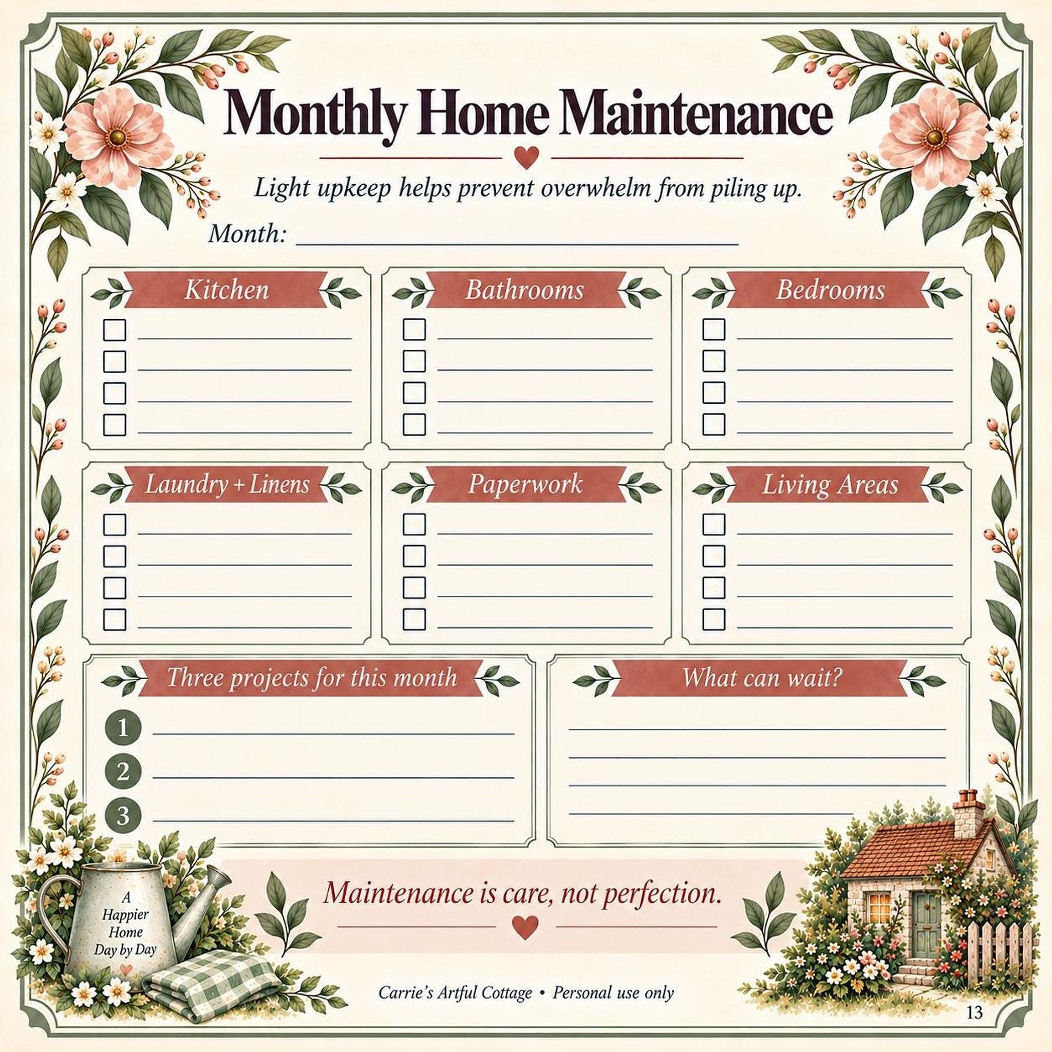 Home Reset Planner preview 17