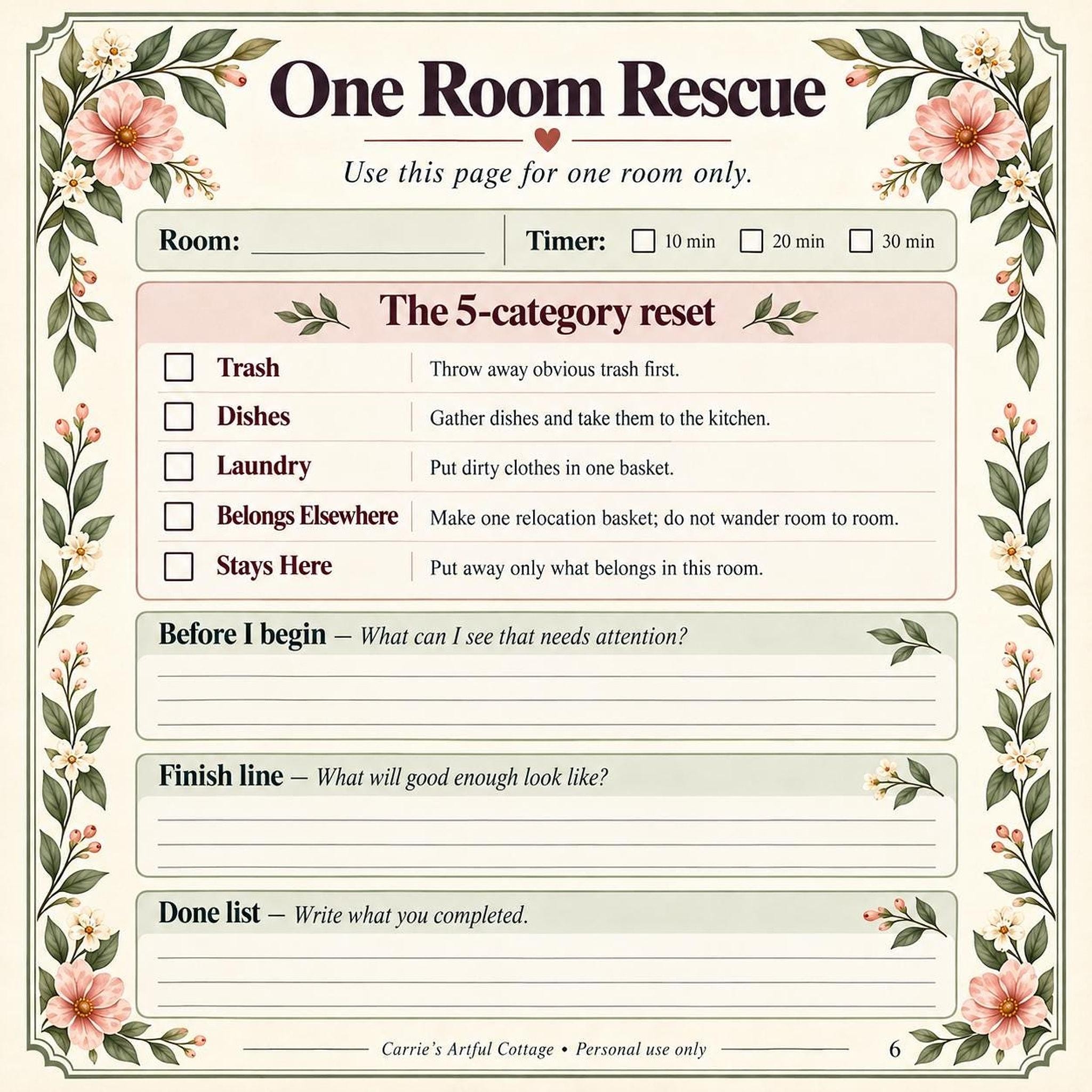 Home Reset Planner preview 9